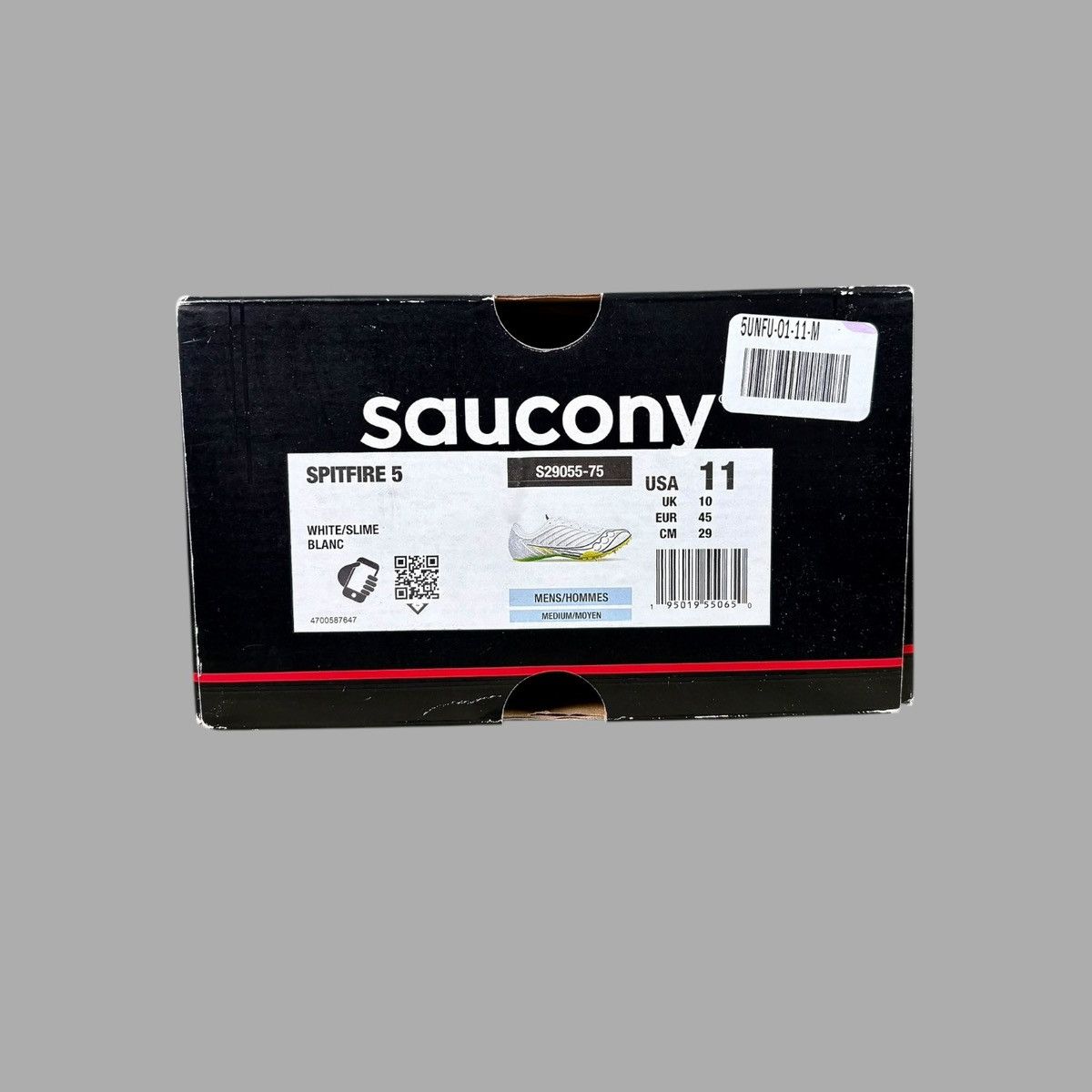 Saucony Saucony Men’s Spitfire White Yellow Running Shoes Sz 11 Size US 11 / EU 44 - 5 Thumbnail