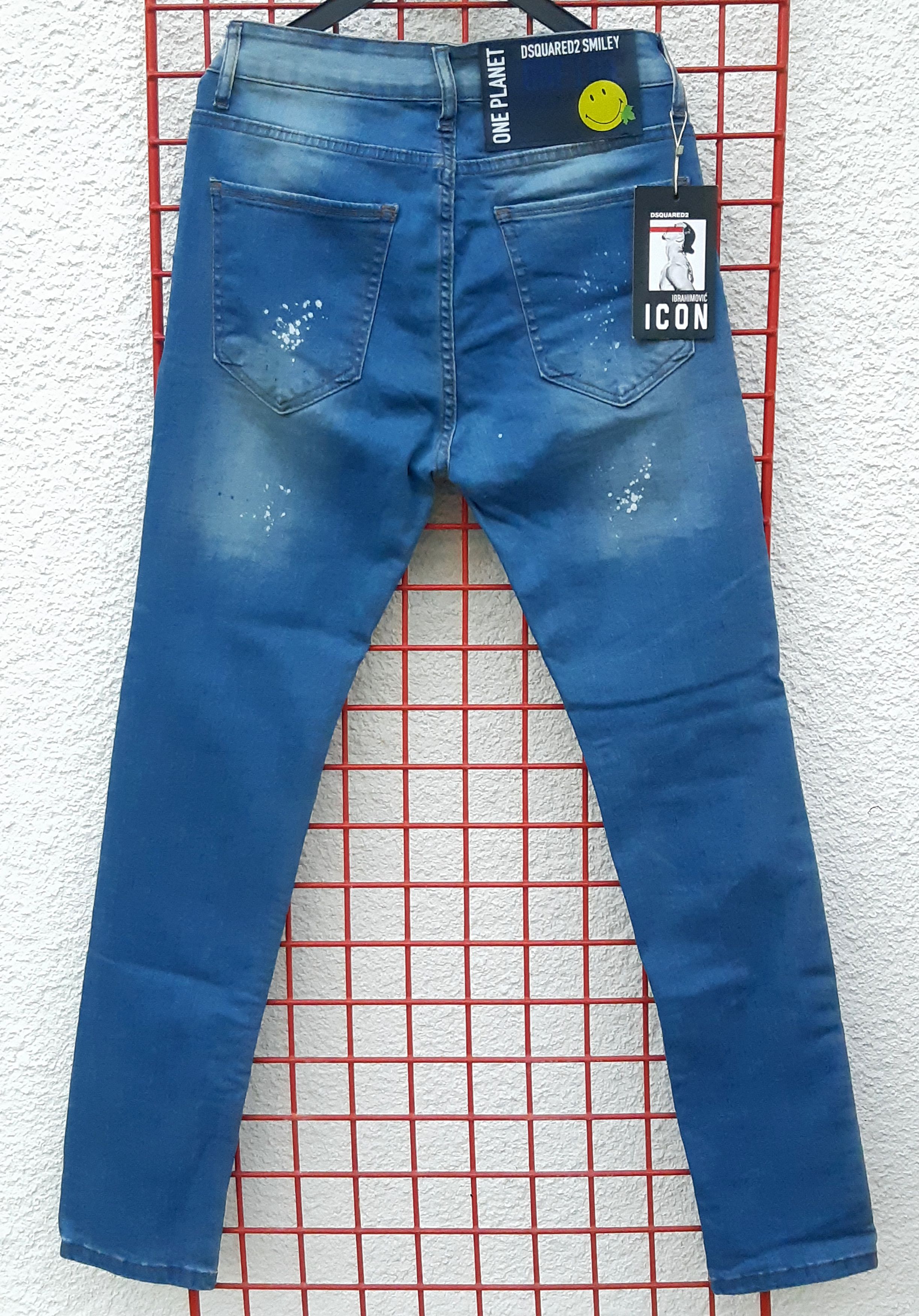 Dsquared2 DSQUARED2 x Ibrahimovic Smiley"One Life One Planet Jeans Size US 31 - 2 Thumbnail
