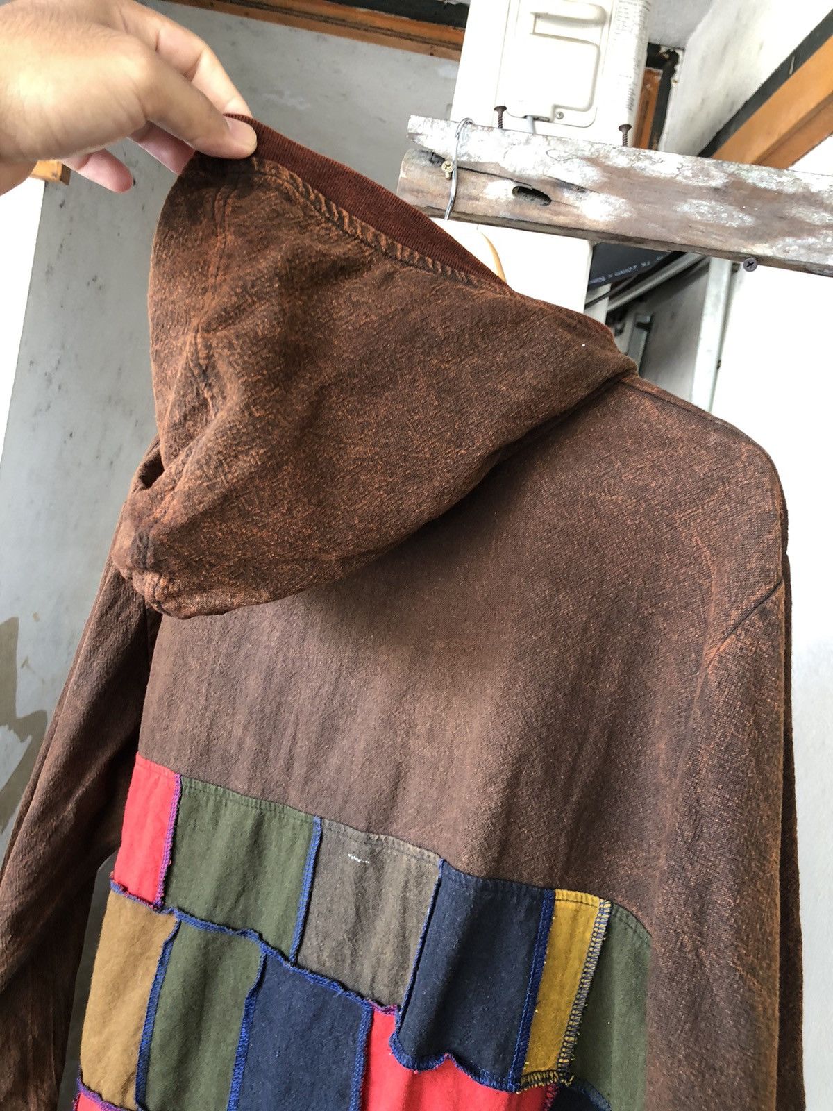 Vintage Unbrands Patchwork Zipper Jacket Hoodie Size US L / EU 52-54 / 3 - 11 Thumbnail