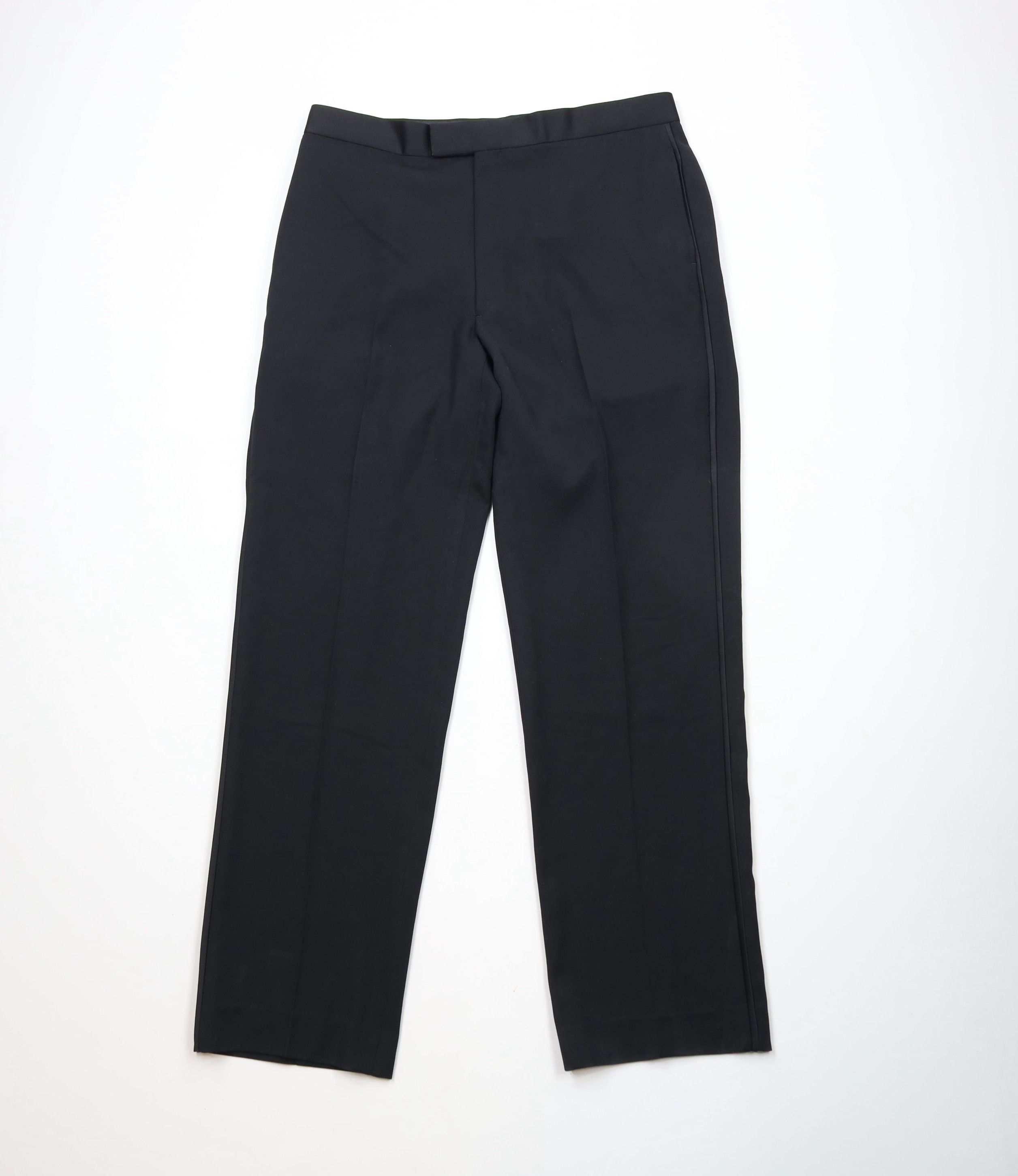 Vintage Vintage Y2K Streetwear Tuxedo Wedding Suit Pants Black Size US 36 / EU 52 - 1 Thumbnail