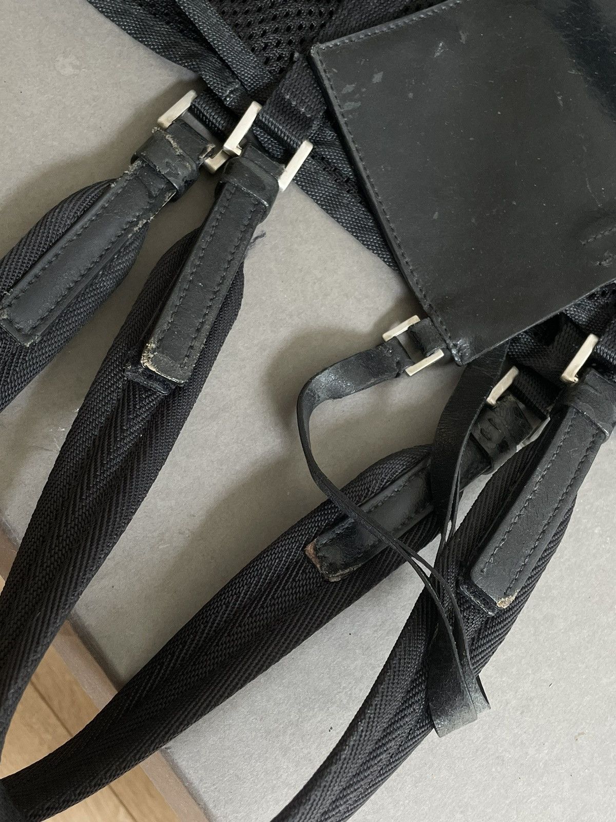 Prada Prada Bag Hand 1999 Tote Wallet Nylon Leather Sport Vintage Size ONE SIZE - 10 Thumbnail