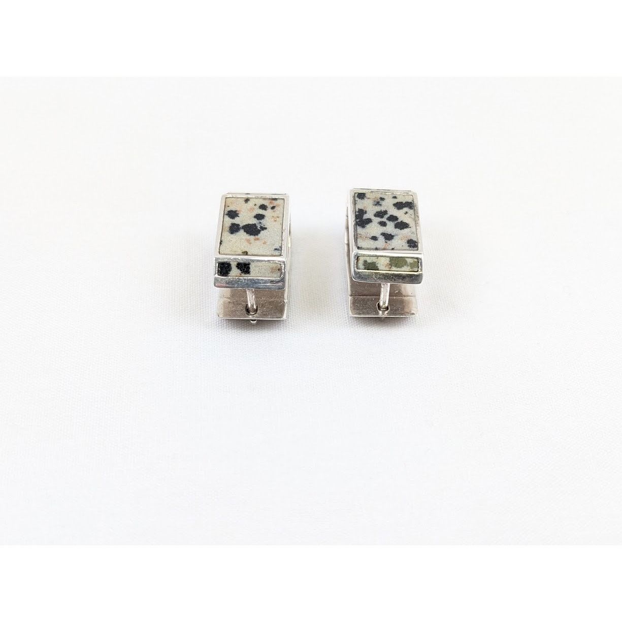 Bottega Veneta o1rshd1 Size: OS / Sterling Dalmatian Earrings in Silver Size ONE SIZE - 3 Thumbnail