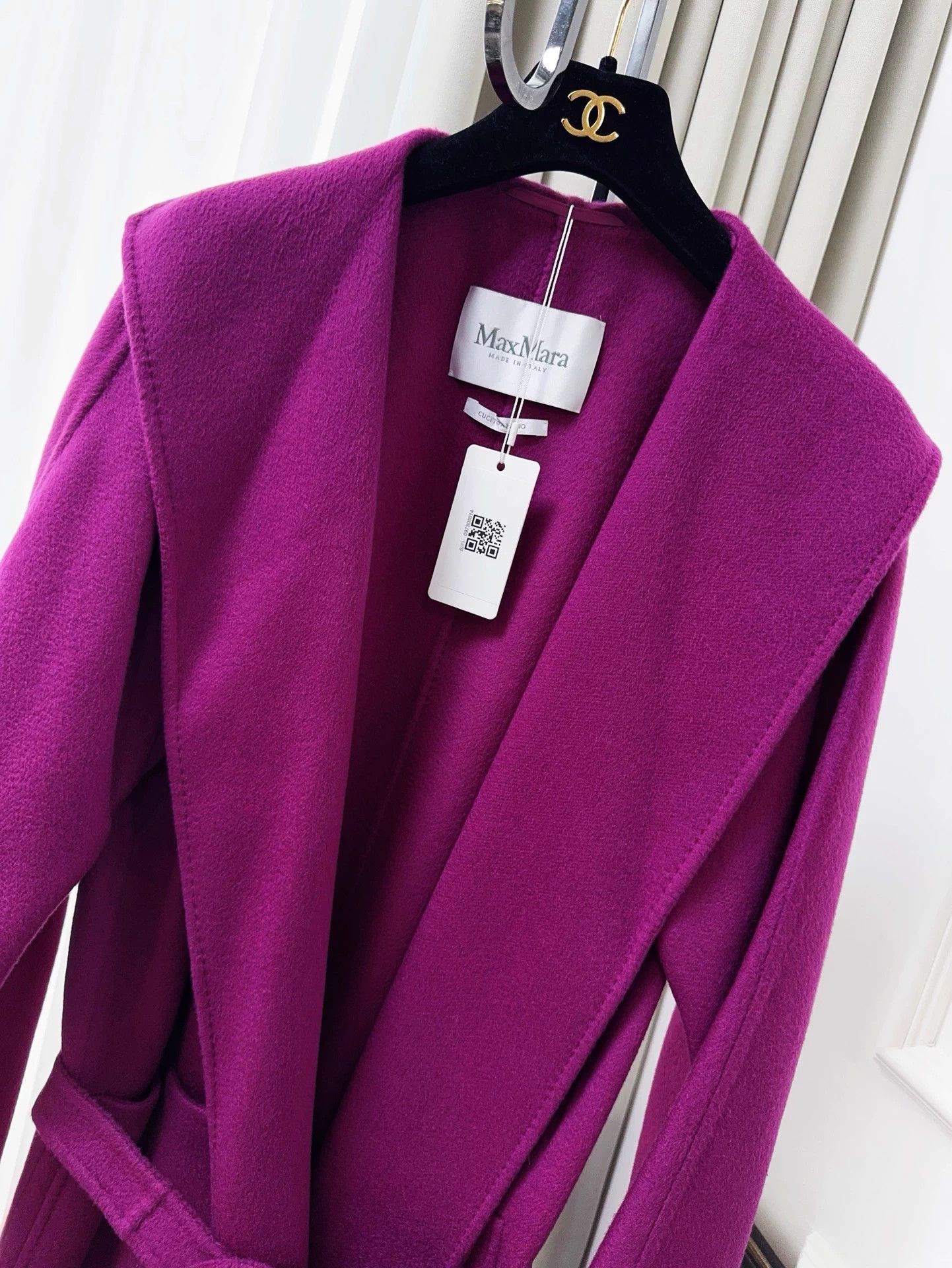 Max Mara MaxMara Purple Mid-Length Cashmere Robe Coat 38 Size S / US 4 / IT 40 - 3 Thumbnail