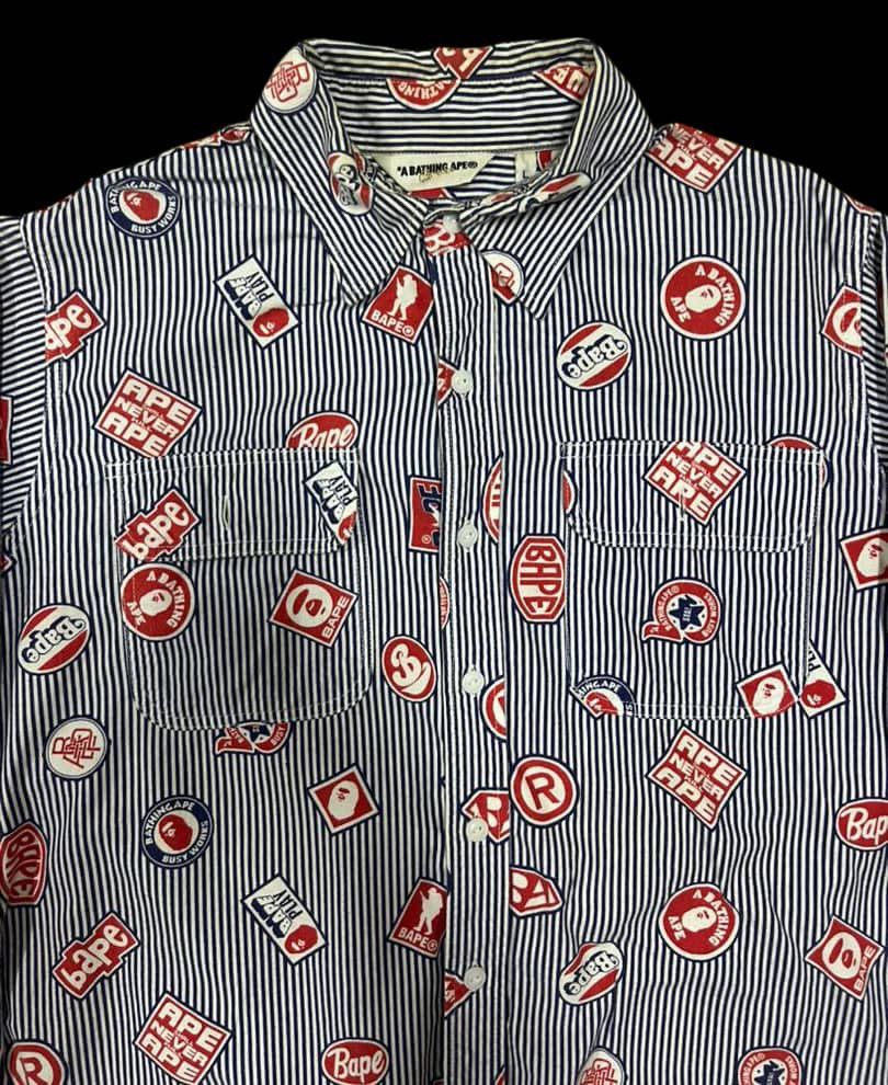 Bape A bathing ape shirts long sleeve size L Size US L / EU 52-54 / 3 - 2 Thumbnail
