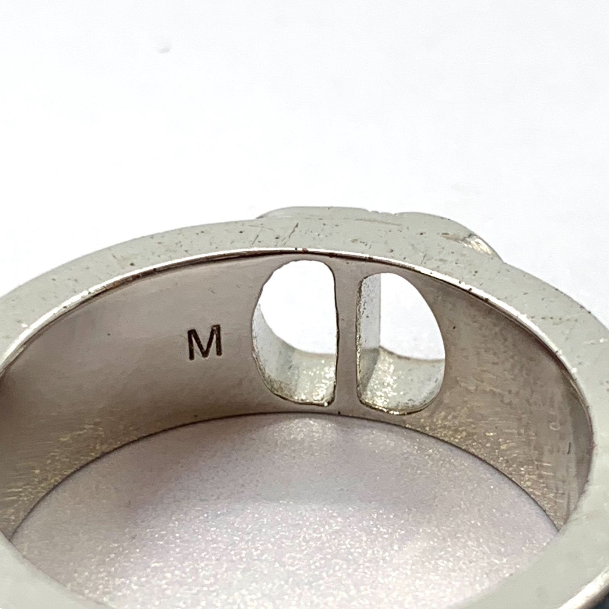 Dior Dior Silver CD Cutout Zirconia Ring with Crystals (Size M)💍 Size ONE SIZE - 5 Thumbnail