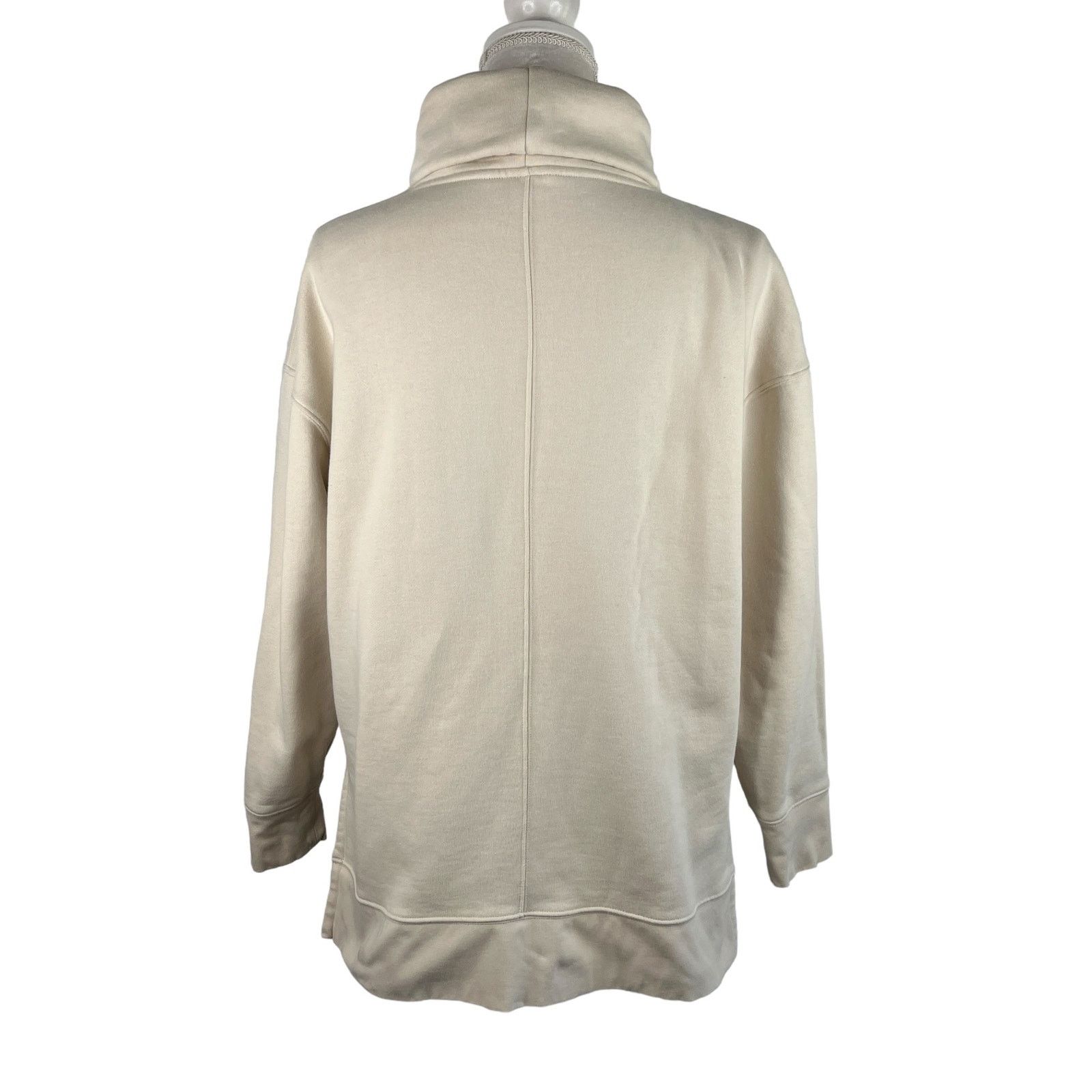 Athleta Athleta 24/7 Funnel Neck Sweatshirt Putty Medium Beige Size M / US 6-8 / IT 42-44 - 3 Thumbnail