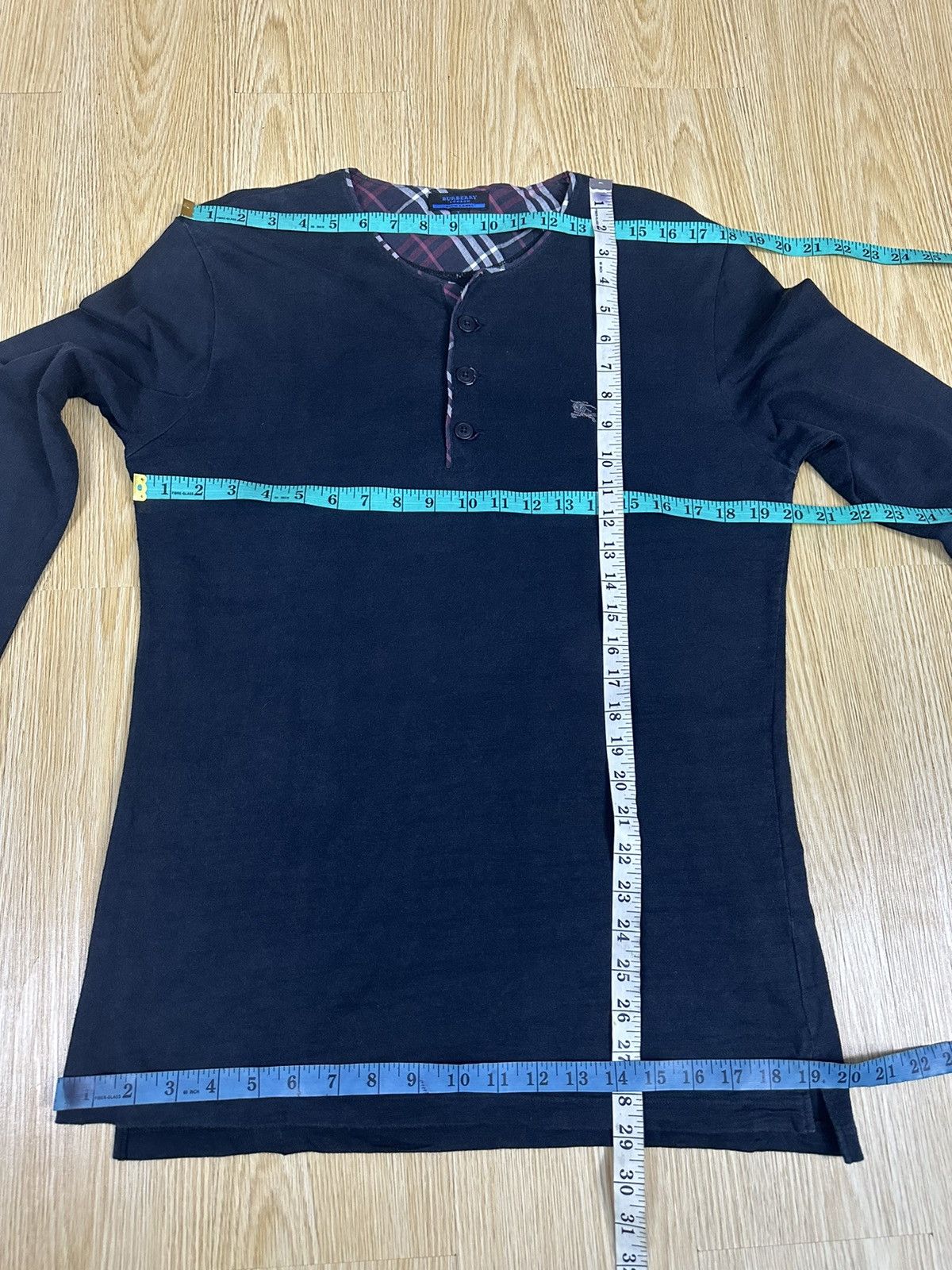 Burberry Burberry Blue Label Button Neck Long Shirt A311 Size US S / EU 44-46 / 1 - 4 Thumbnail