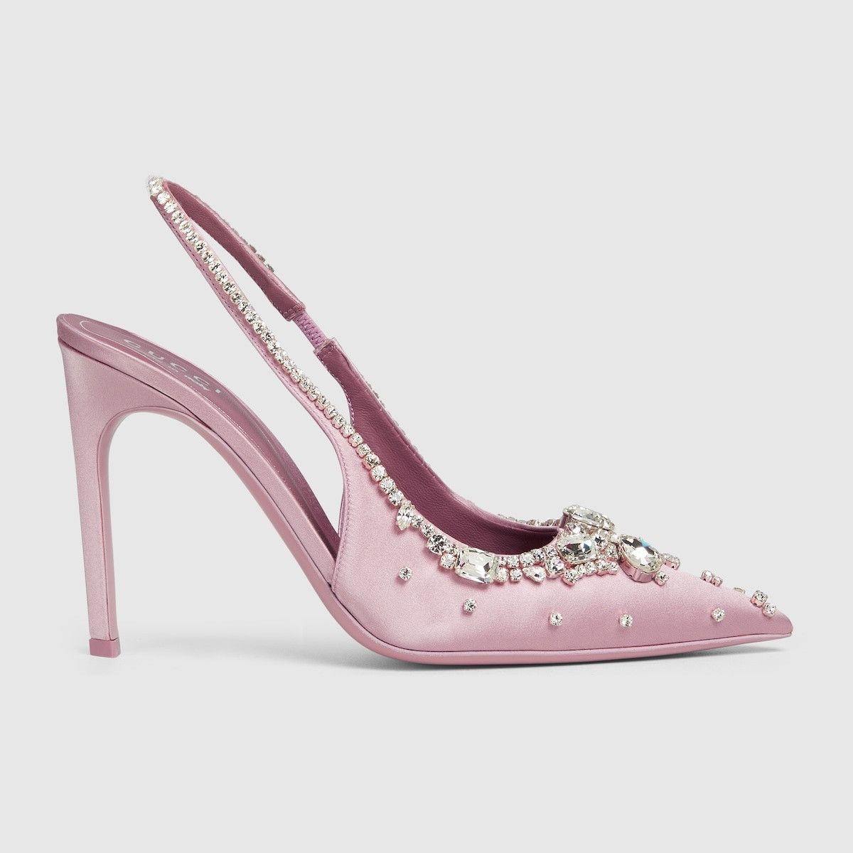 Gucci oc11z1025 Pumps With Crystals in Light Pink Size US 8 / IT 38 - 1 Thumbnail