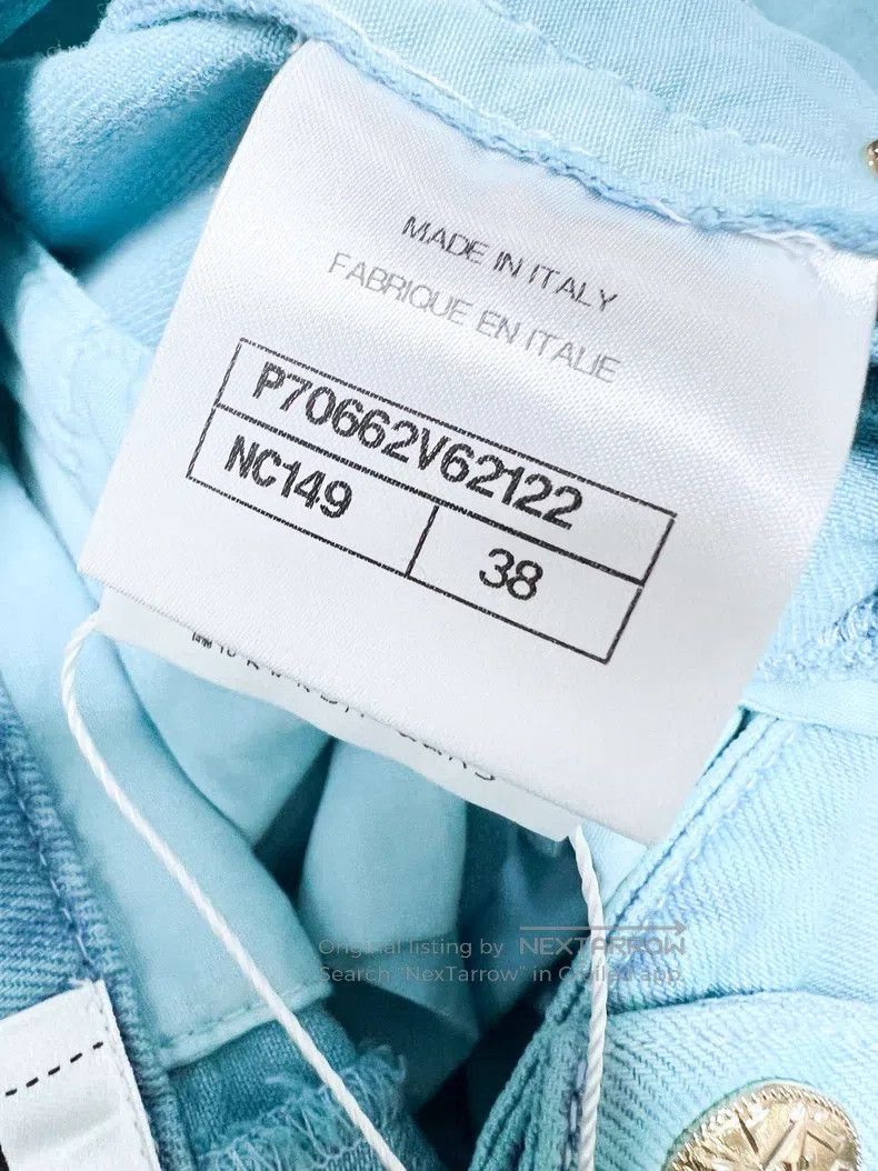 Chanel Chanel Star button blue wide-leg jeans Size 25" / US 0 / IT 36 - 6 Thumbnail