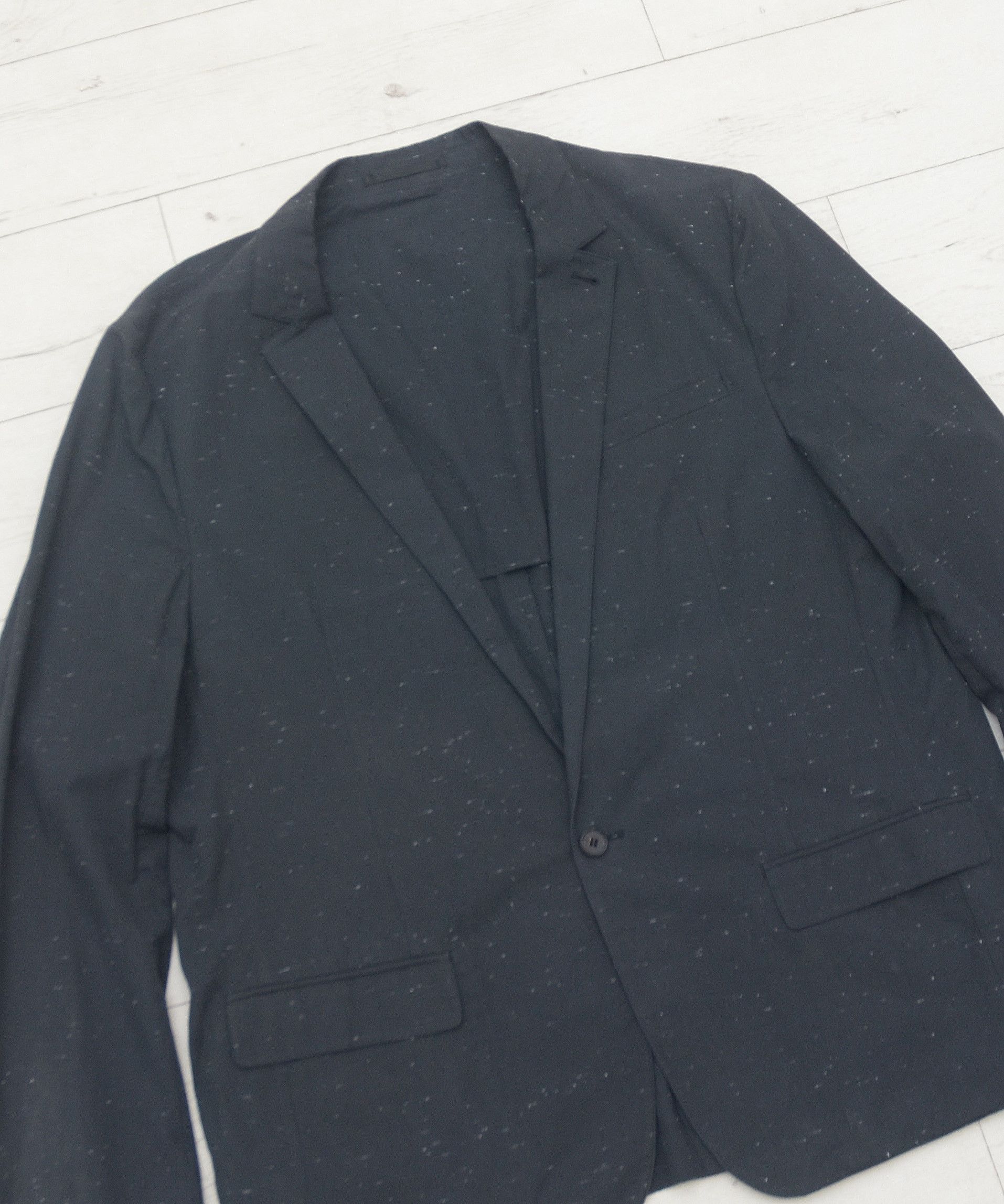 Allsaints Preston Blazer Allsaints Size 44 Cotton Italian One Button Size 44R - 2 Thumbnail