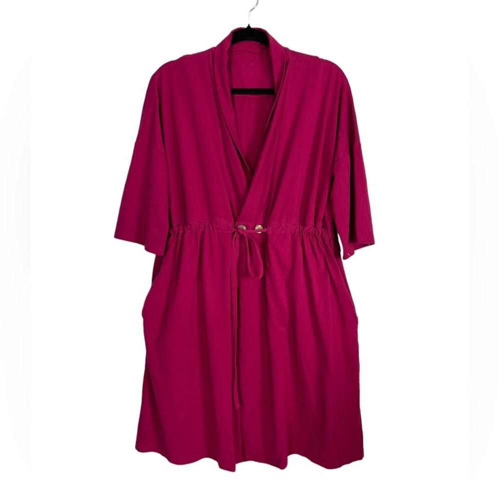 Designer Brobe l The Surgery Recovery Robe Magenta OS Size ONE SIZE - 6 Thumbnail