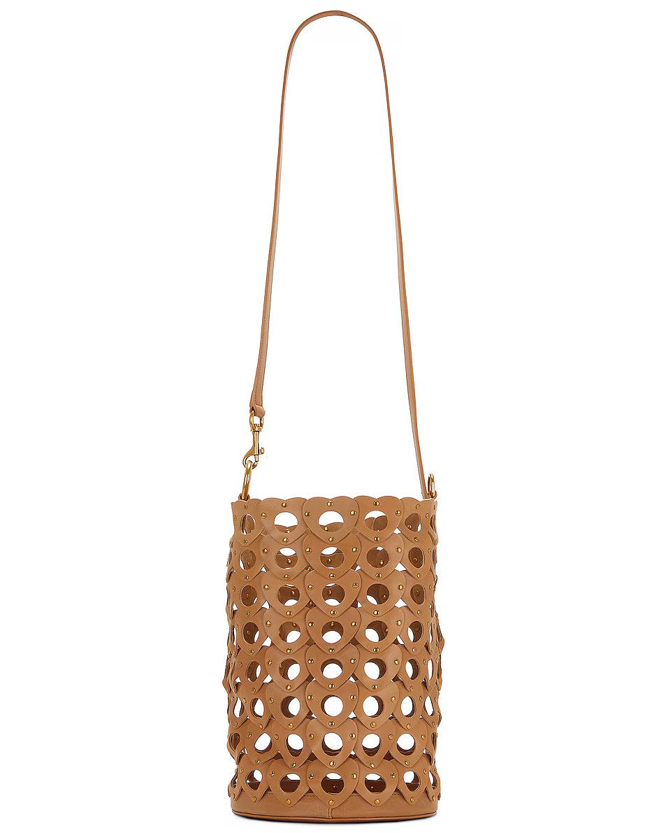 Saint Laurent Paris o1bcso1str0425 Size: OS/Hearted Bucket Bag in Vintage Brown Size ONE SIZE - 2 Thumbnail