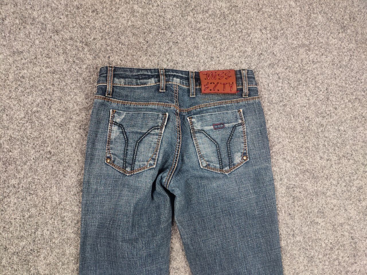 Miss Sixty Vintage Miss Sixty Logo Eden Faded Denim Jeans Y2K Style Size 24" / US 00 / IT 34 - 9 Thumbnail