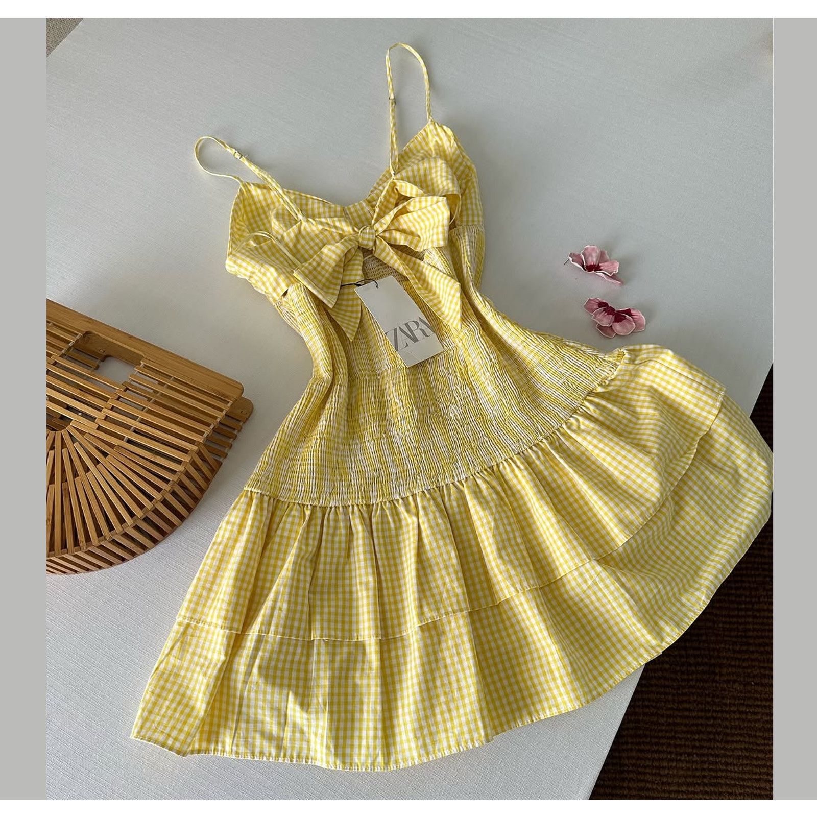 RARE!!! ZARA BLOGGER FAVE!!! Short Smocked Dress NWT