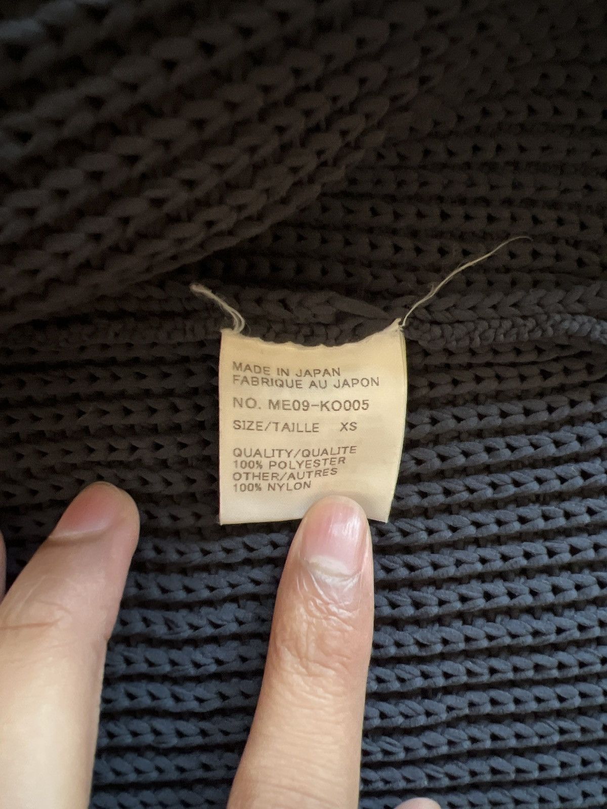 Issey Miyake Issey Miyake, A/W 2000-01 Multi Zipped Nylon Cable Knit Size US XS / EU 42 / 0 - 7 Thumbnail