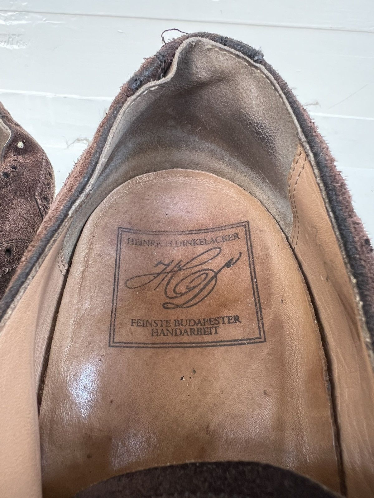 Heinrich Dinkelacker Men's RIO Suede Full-Brogue Heinrich Dinkelacker Dark Brown Size US 11 / EU 44 - 16 Thumbnail
