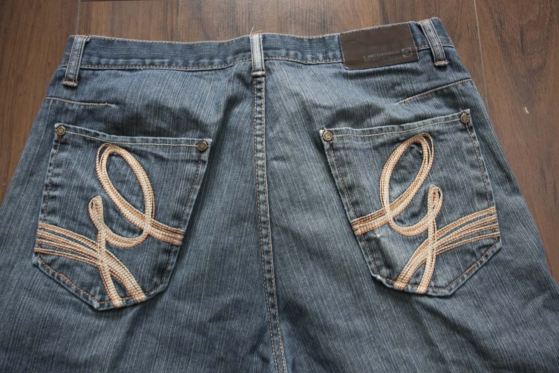 G-Unit × Vintage G Unit Denim Shorts Size 35 Blue Vintage Size US 35 - 3 Thumbnail