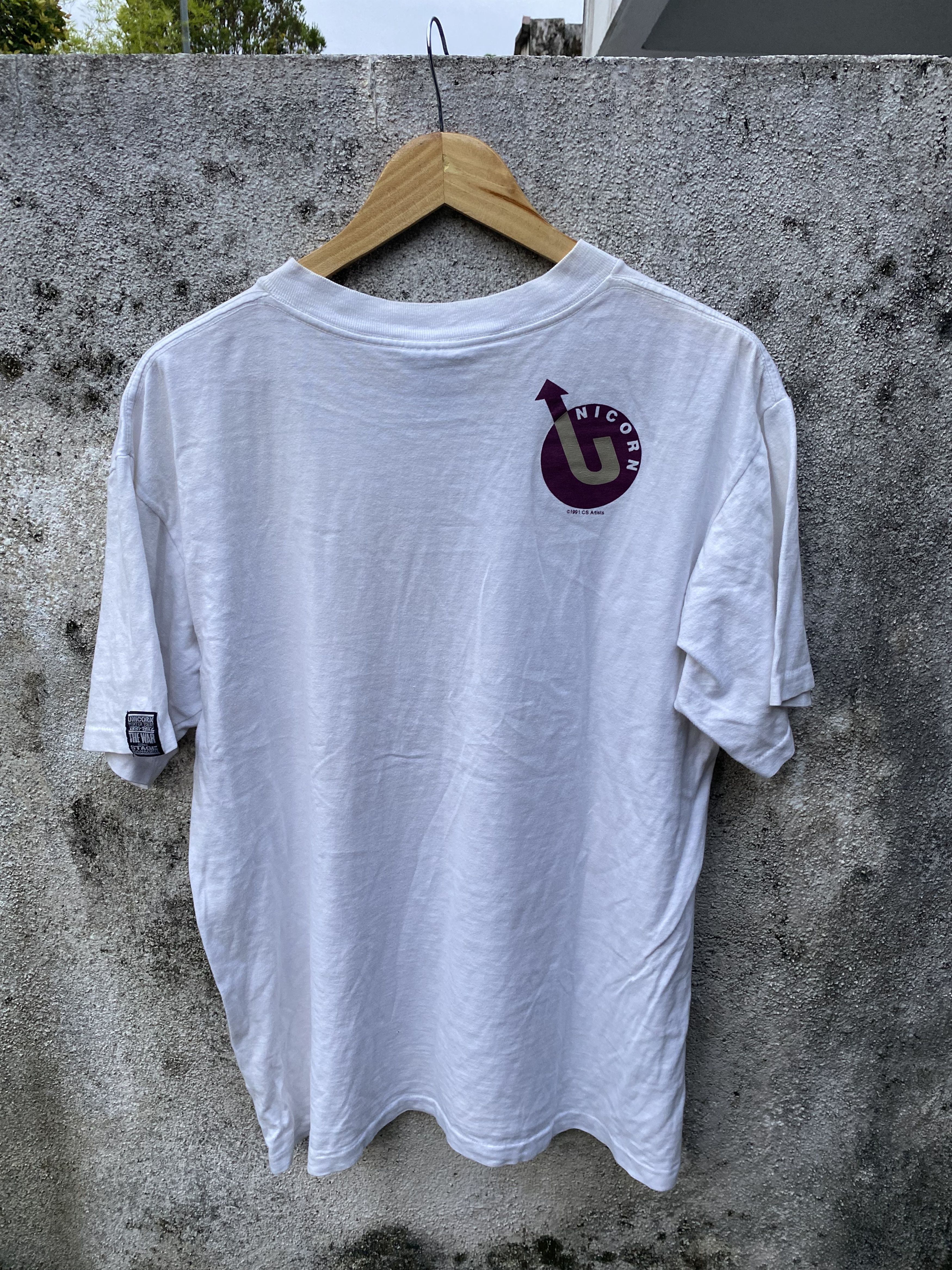 Band Tees × Vintage Vintage 1991 UNICORN Winter Tour The War W/O Stage Manager Size US XL / EU 56 / 4 - 8 Thumbnail
