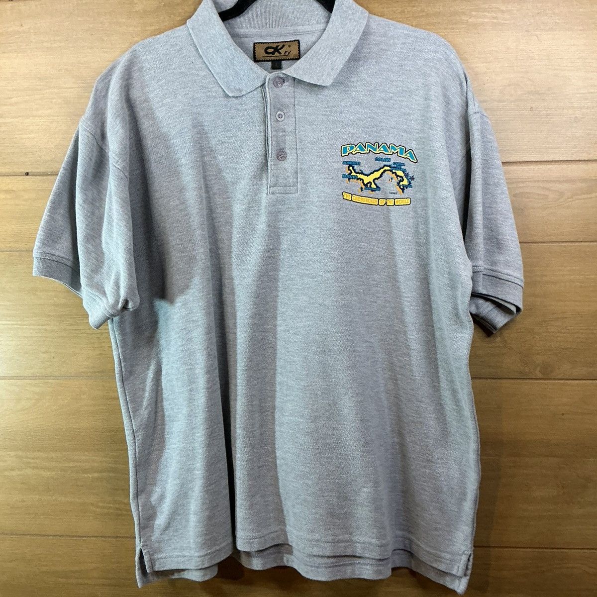 Other Vintage Panama Graphic Polo Shirt Gray Travel Print Size L Size US M / EU 48-50 / 2 - 2 Thumbnail