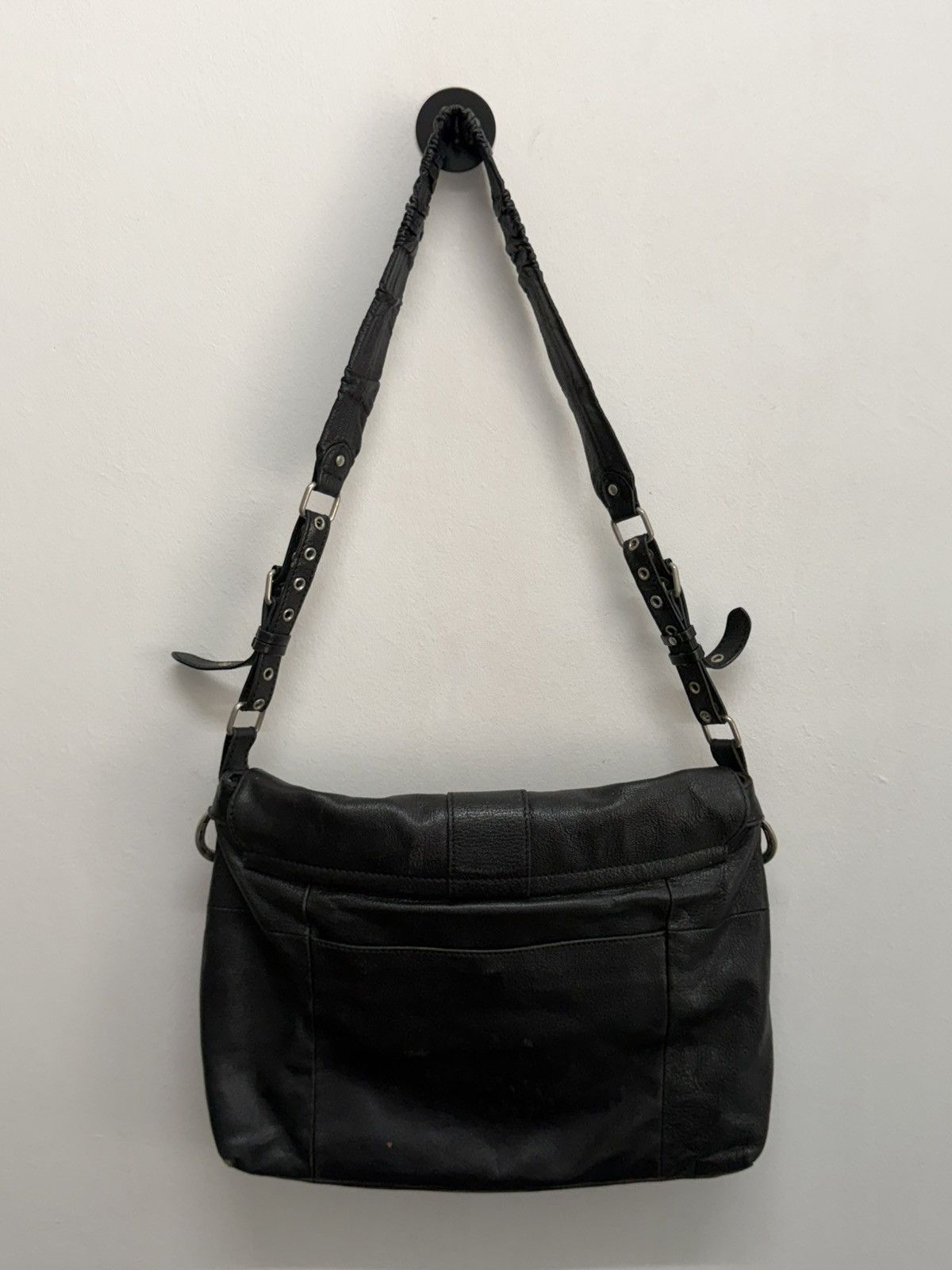 Leather Archive Slouchy Endlich Leather Buckle Bag - Black Crossbody Size ONE SIZE - 2 Thumbnail