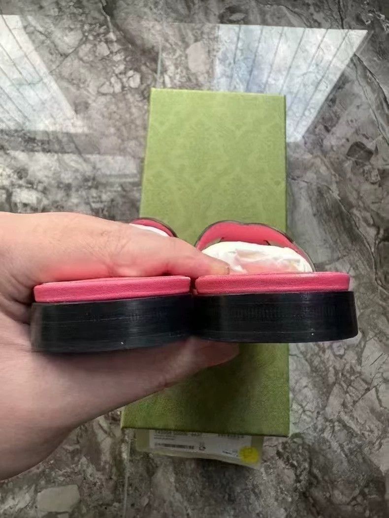 Gucci Gucci Pink Double G Slide Sandals-2507 Size US 6.5 / IT 36.5 - 3 Thumbnail