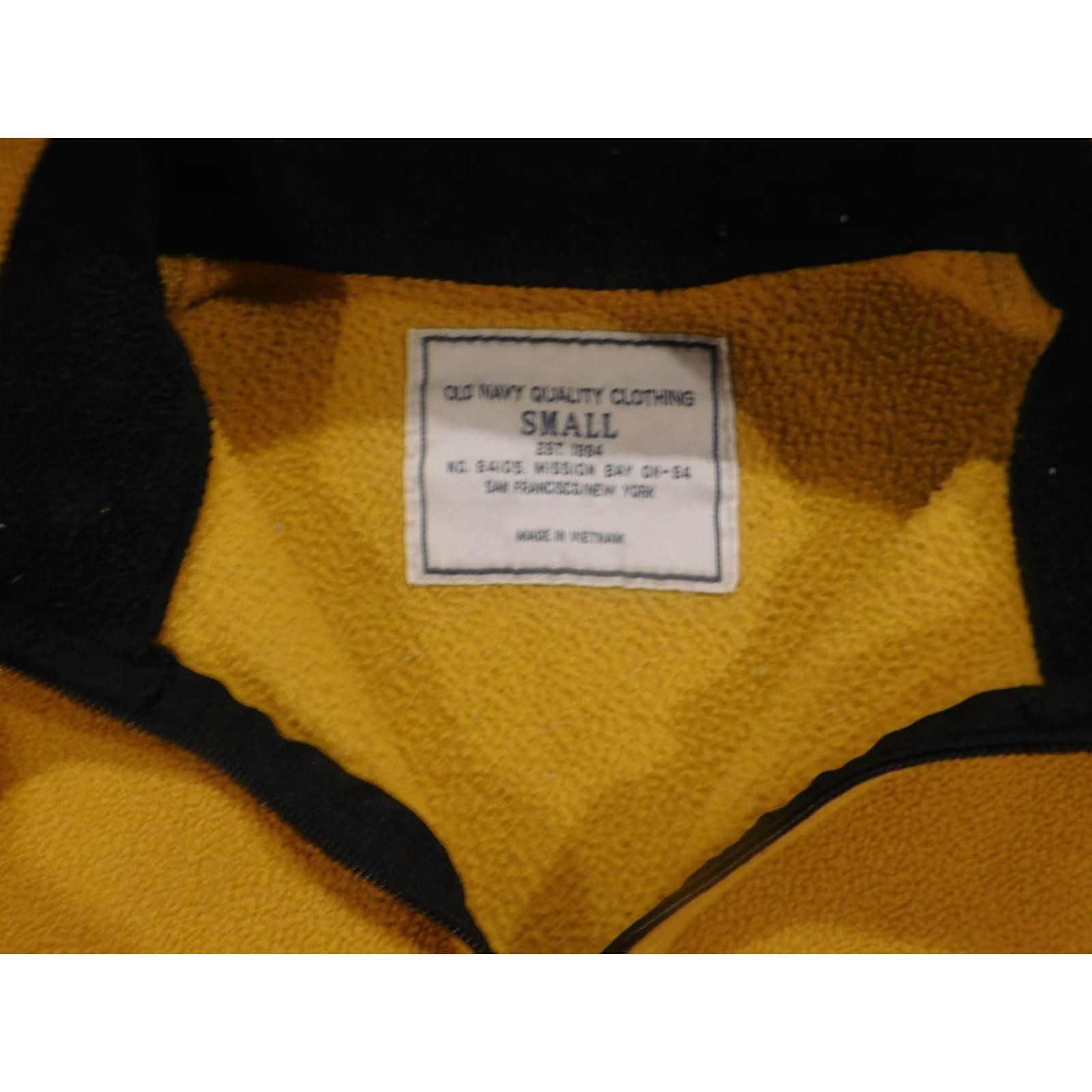 Old Navy Old Navy Sweater Pullover 1/4 Zip Mock Neck Long Sleeve Mens S Yellow Polyester Knit Zipper Button Vintage No Size US S / EU 44-46 / 1 - 7 Thumbnail