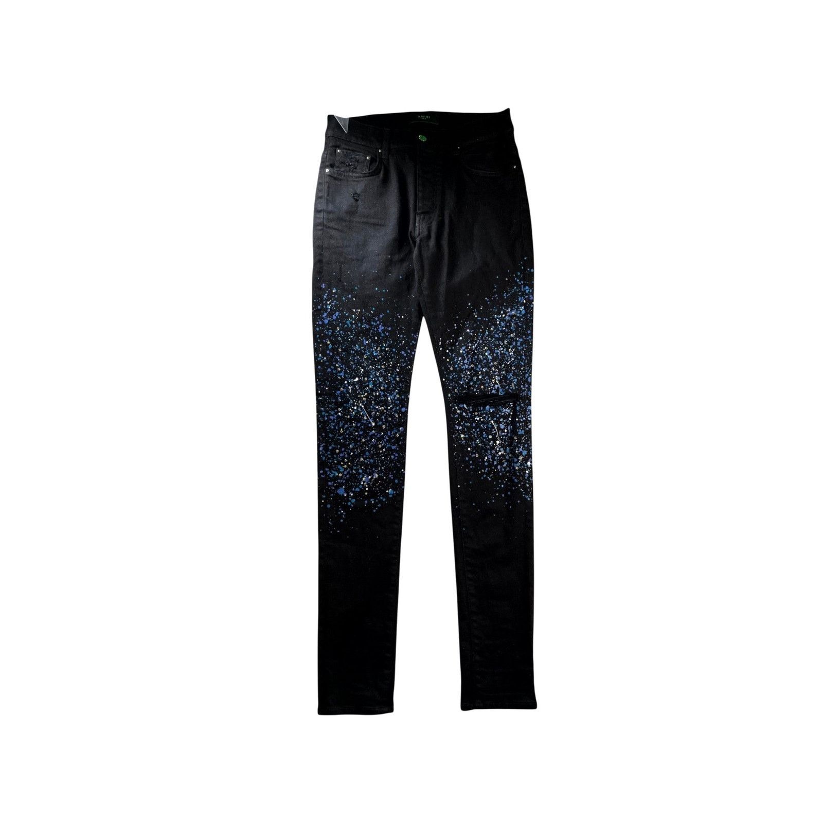Amiri Amiri Crystal Black & Blue Jeans Size US 31 - 1 Thumbnail