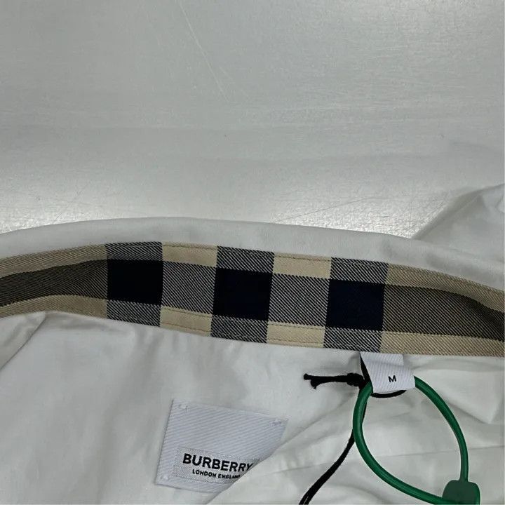 Burberry Burberry Burberry White Logo Long Sleeve Shirt for Men-250 Size US M / EU 48-50 / 2 - 2 Thumbnail