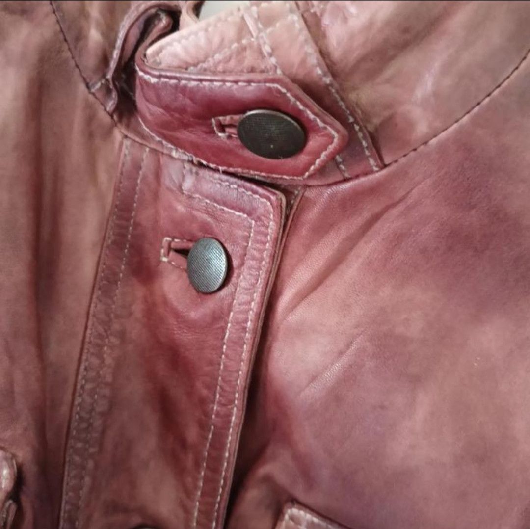 Leather Vintage Alba moda leather jacket Size XS / US 0-2 / IT 36-38 - 3 Thumbnail