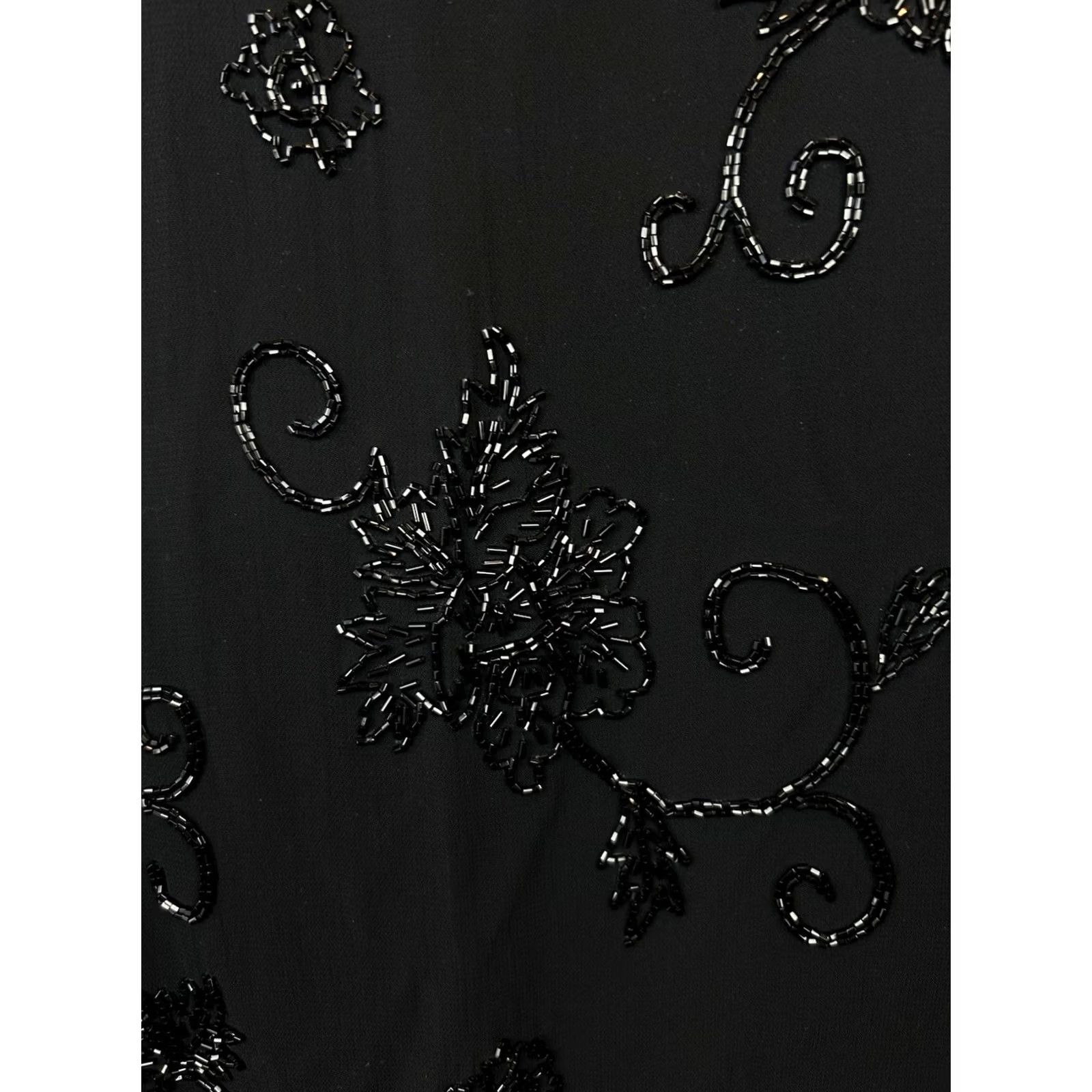 Liz Claiborne Liz Claiborne Evening Dress Womens 6 Black Beaded Formal Event Elegant Night Size M / US 6-8 / IT 42-44 - 5 Thumbnail