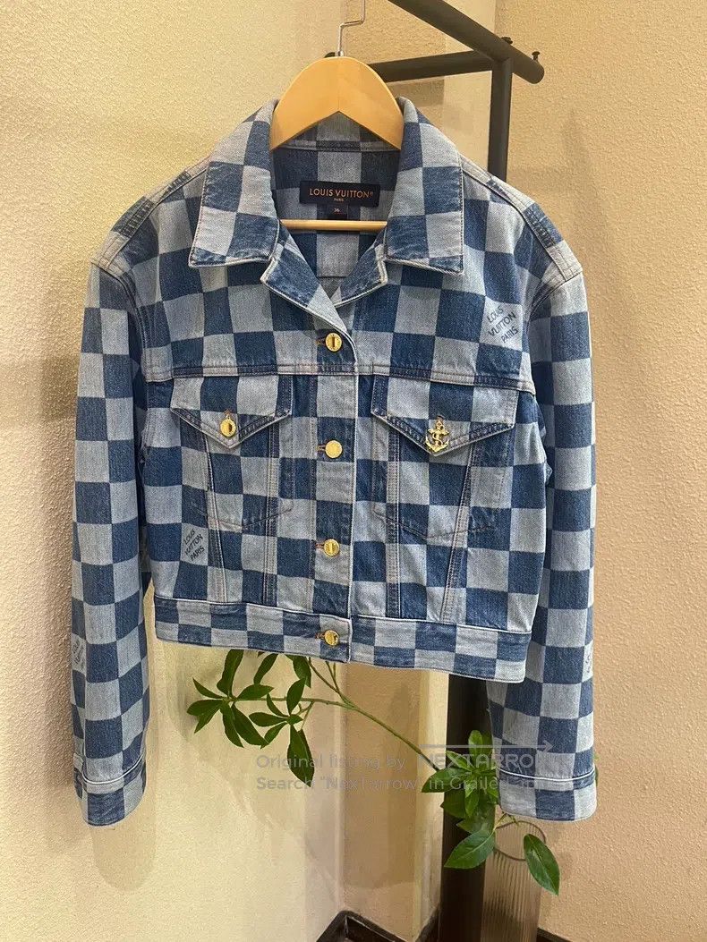 Louis Vuitton Louis Vuitton Checkerboard denim jacket Size XS / US 0-2 / IT 36-38 - 1 Thumbnail