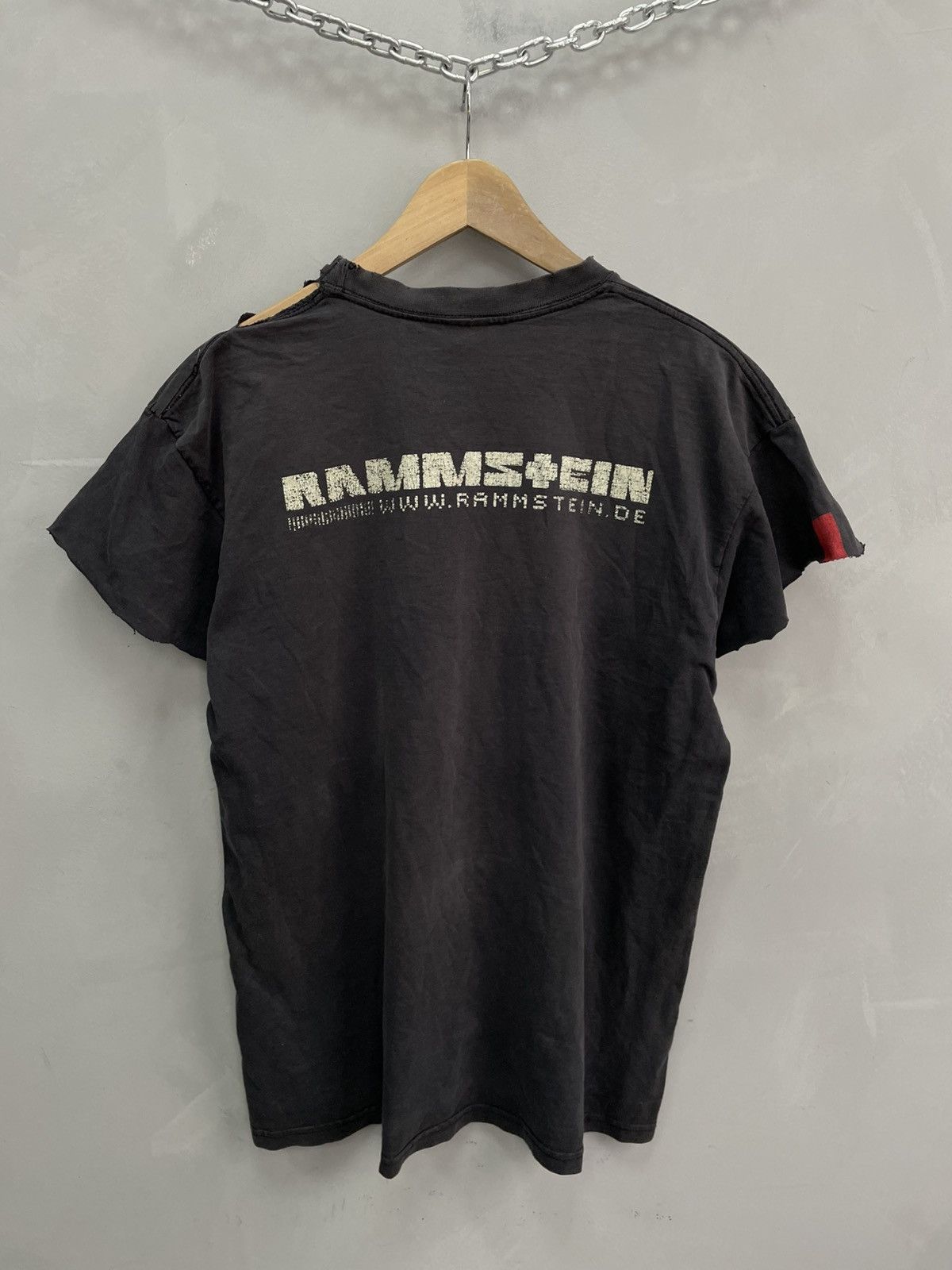 Vintage Rammstein Band Tee balenciaga style faded t-shirt Size US L / EU 52-54 / 3 - 5 Thumbnail
