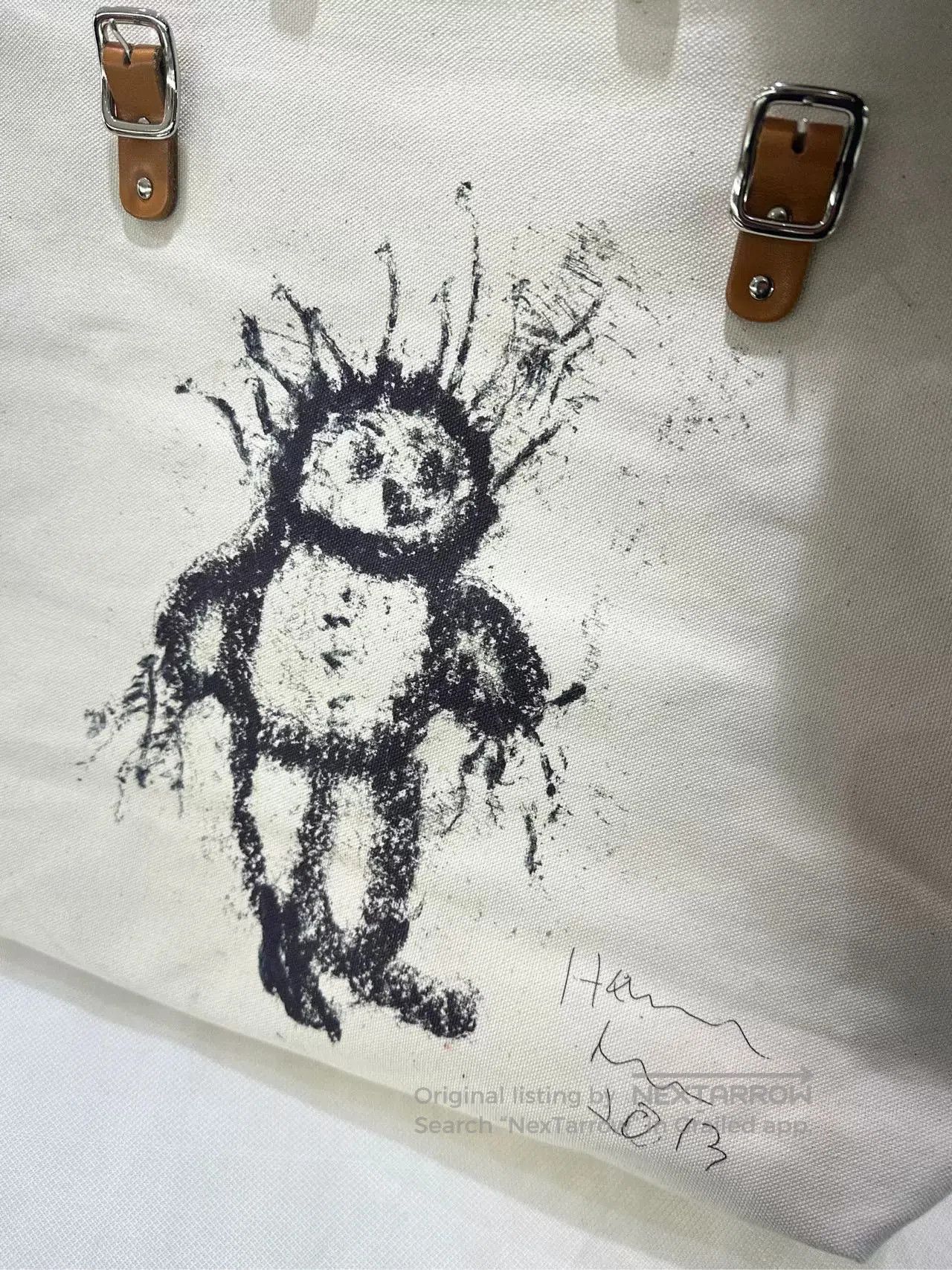agnes b. Agnesb 2024 Autumn Large Canvas Bag. Size ONE SIZE - 4 Thumbnail
