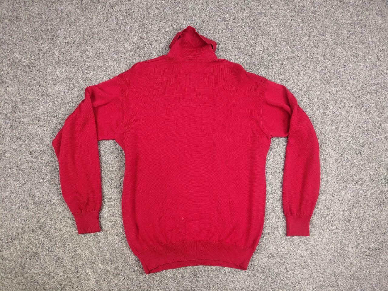 Lacoste Vintage 90's Lacoste Logo Red Wool Turtleneck Sweater Size US XL / EU 56 / 4 - 10 Thumbnail