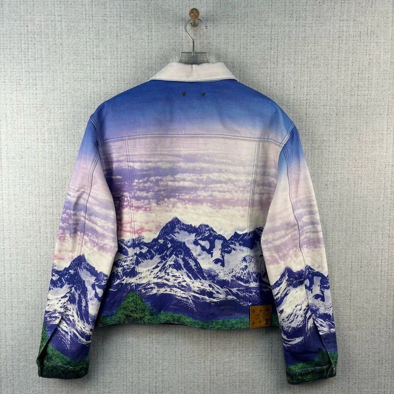 Louis Vuitton Louis Vuitton SS22 Landscape Print Single Breasted Long Sl Size US L / EU 52-54 / 3 - 3 Thumbnail