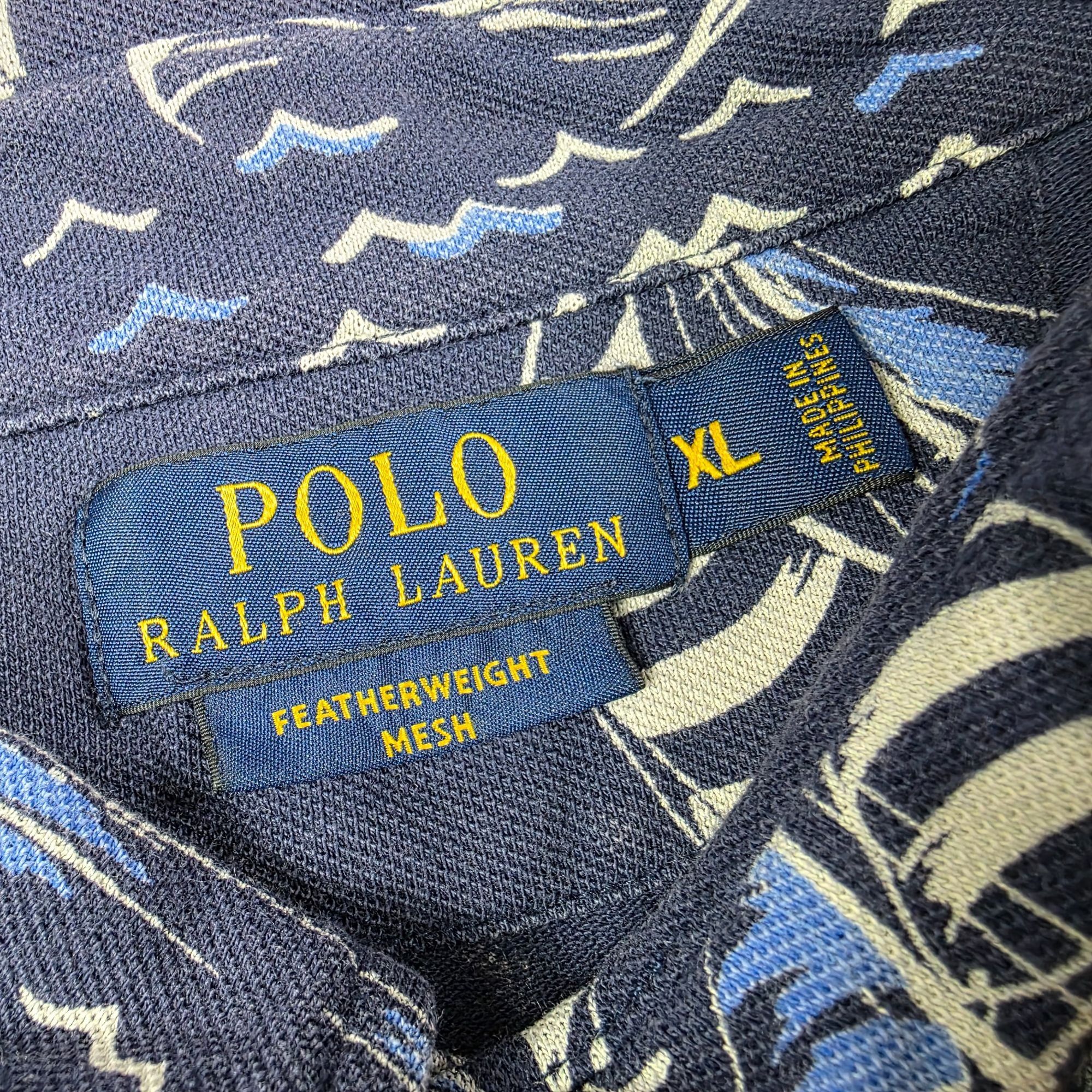 Polo Ralph Lauren Polo Ralph Lauren Mens Size XL Blue Polo Shirt Sailboat Prin Size US XL / EU 56 / 4 - 4 Thumbnail