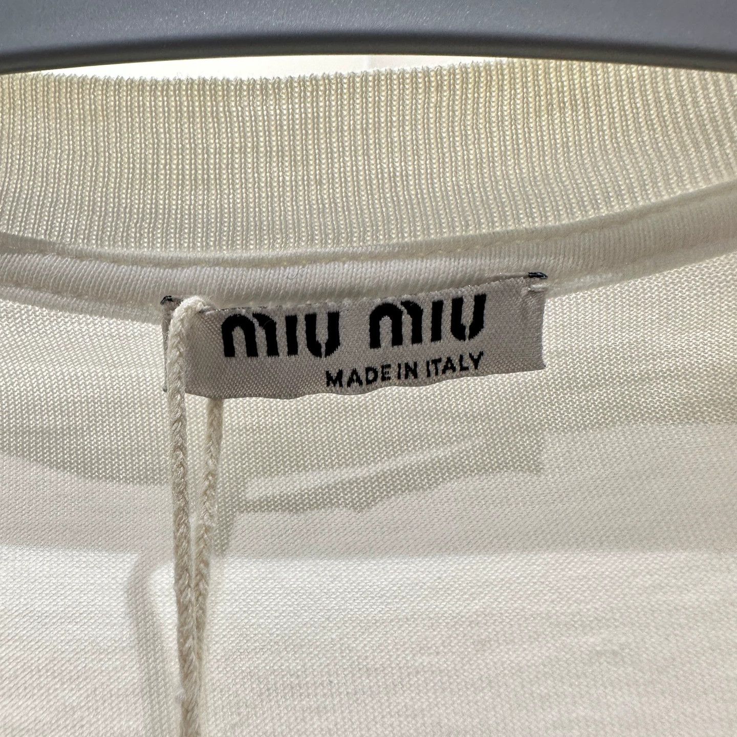 Miu Miu MIU MIU mar17 logo bow pearl short-sleeve XS Size XS / US 0-2 / IT 36-38 - 3 Thumbnail