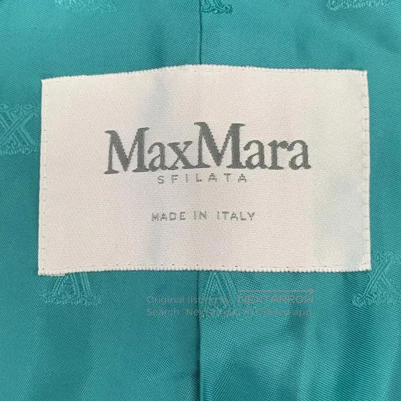 Max Mara MaxMara Teal Wool Coat for Women . Size M / US 6-8 / IT 42-44 - 5 Thumbnail