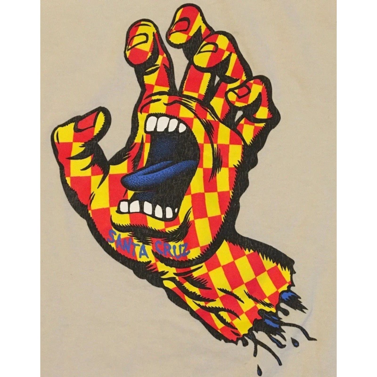 Thrasher VINTAGE Santa Cruz Skateboards Faded Shirt M Beige Thrasher 80s 90s Beach California Skate Graphic Tee Mens -? Size US M / EU 48-50 / 2 - 3 Thumbnail