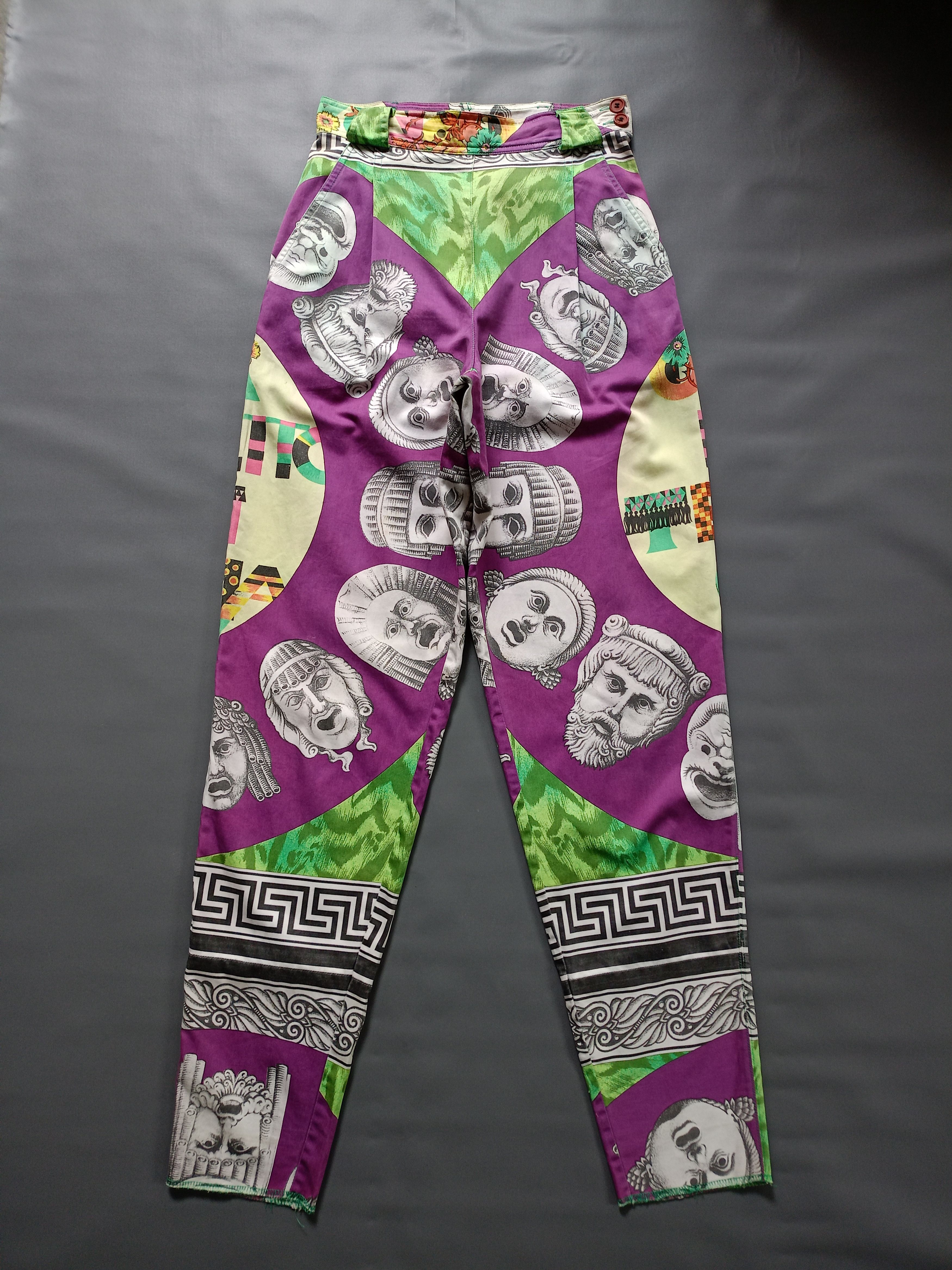 Versace 90s Gianni Versace Opera Balleto Teatro Cinema print Pants Size 24" / US 00 / IT 34 - 1 Thumbnail