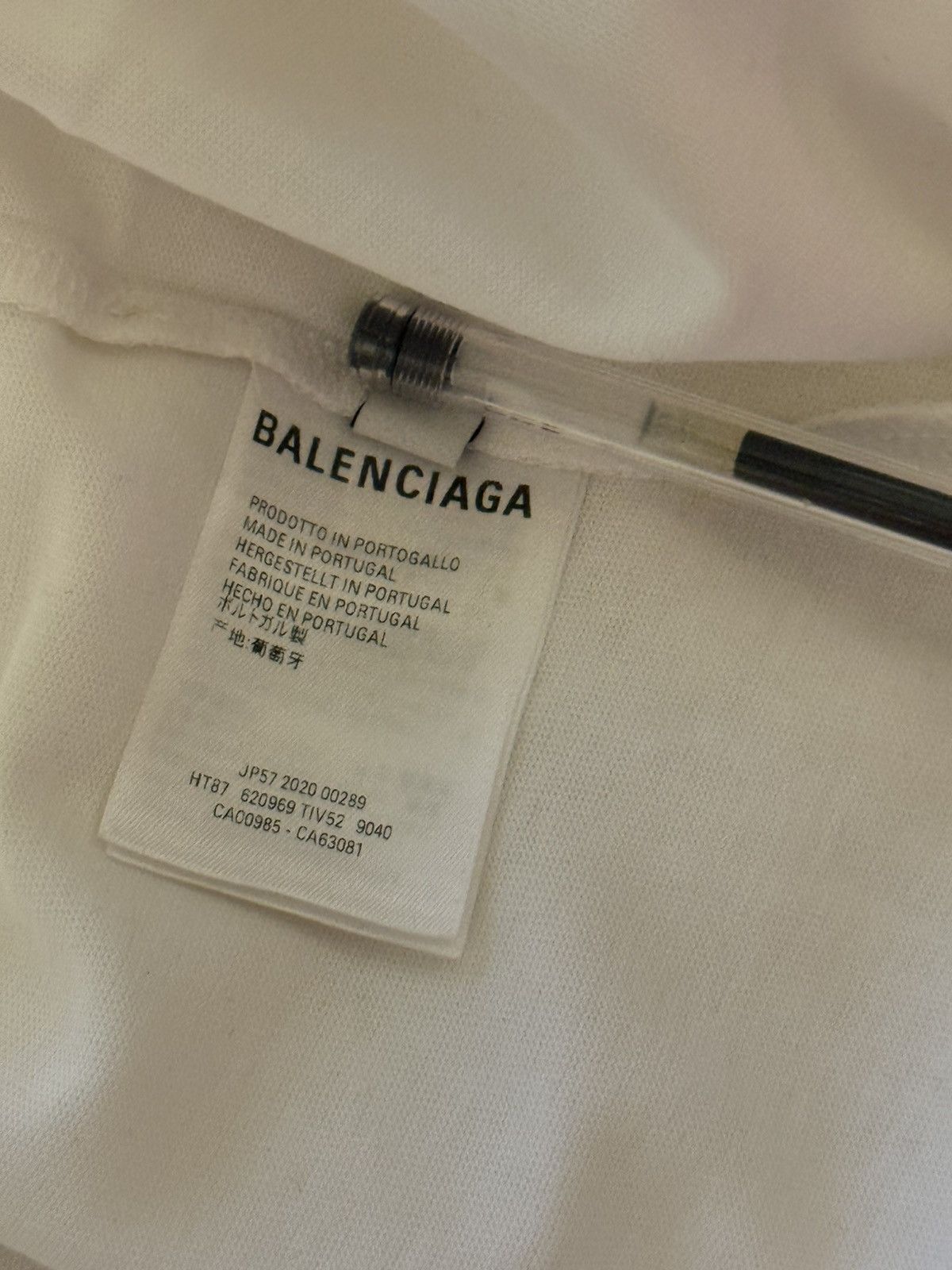 Balenciaga Balenciaga white t shirt Size US XS / EU 42 / 0 - 7 Thumbnail