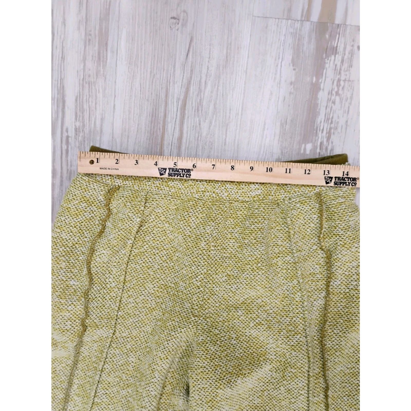 Vintage Out From Under Urban Outfitters Straight Leg Knit Sweatpants M Women Green Polyester Elastic Waist Pockets 28.5in Inseam Size 32" / US 10 / IT 46 - 4 Thumbnail
