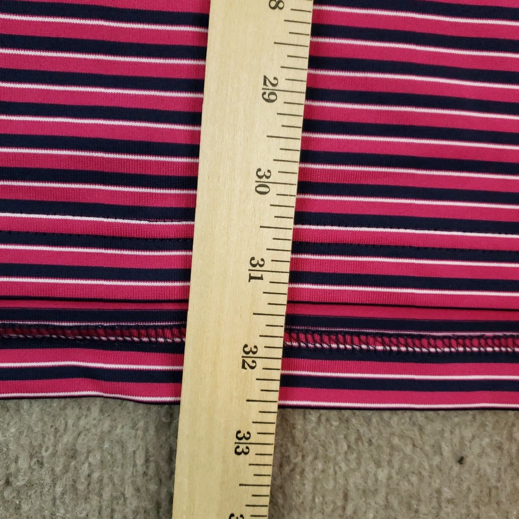 Callaway Callaway Golf Polo Shirt Mens XL Pink Blue Striped Short Sleeve Stretch Size US XL / EU 56 / 4 - 3 Thumbnail
