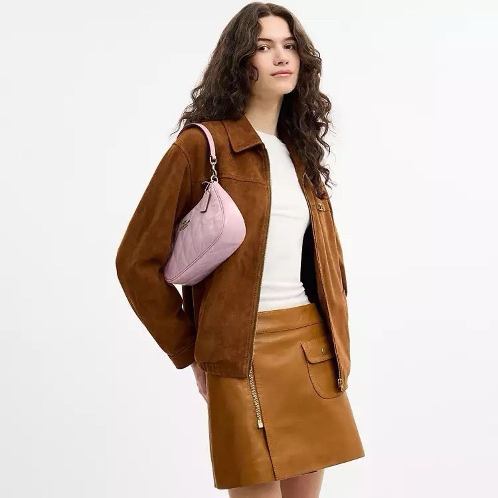 Coach NWT Coach CDY83 Teri Shoulder Bag leather IM/CARNATION Size ONE SIZE - 10 Thumbnail