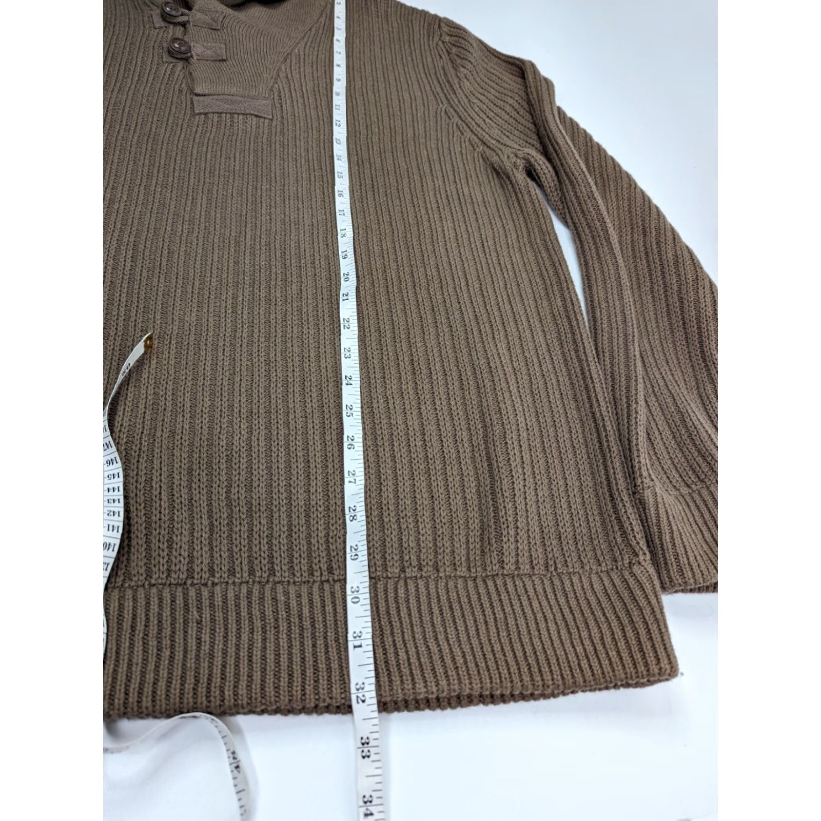 Vintage Duluth Men’s High-Neck Infantry Brown Sweater XLT Cotton Wool Blend Pullover Heavyweight Knit Long Sleeve Size XLT Brown Mens 68528 Size US XL / EU 56 / 4 - 5 Thumbnail