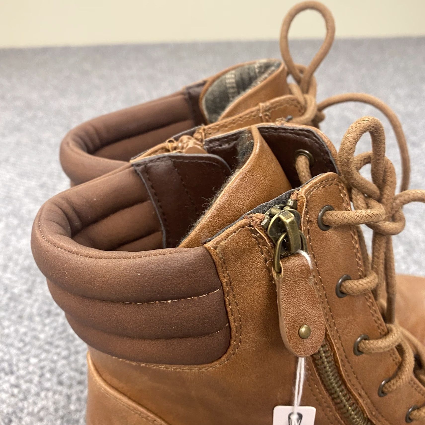 Vintage VINTAGE White Mountain Women's Combat Boots.Size 6.5 Casual Faux Leather Ankle Booties Fall Winter Size US 6.5 / IT 36.5 - 5 Thumbnail