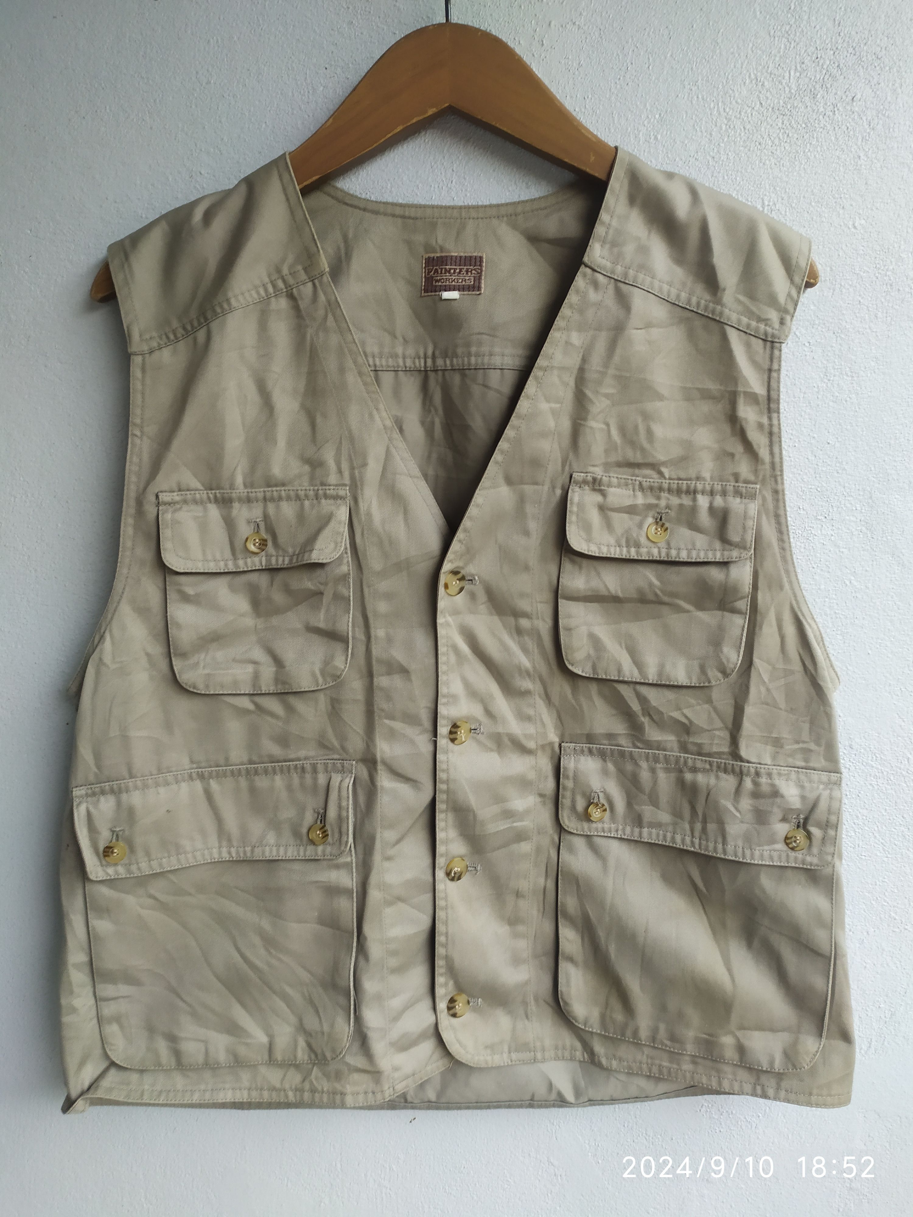 Vintage Vintage Painters Workers Vest Jacket Size US M / EU 48-50 / 2 - 1 Thumbnail