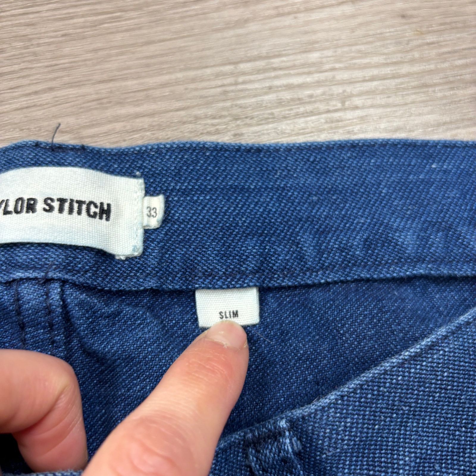 Taylor Stitch Taylor Stitch Hemp Organic Cotton Slim Jeans Men's 33x35 Size US 33 - 7 Thumbnail