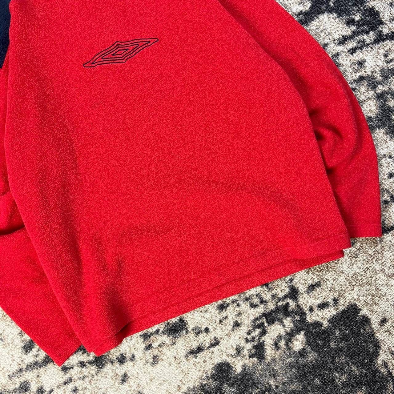 Umbro Umbro Vintage Y2K Big Embroidered Logo Fleece Sweatshirt Size US XL / EU 56 / 4 - 3 Thumbnail