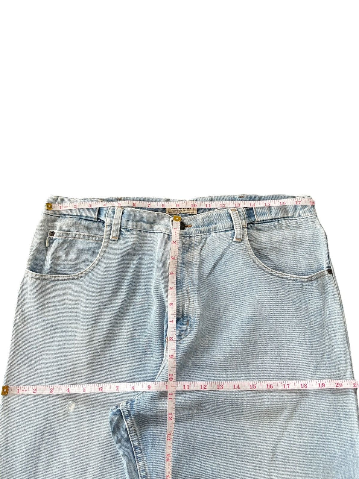 L.L. Bean Vintage L.L. Bean Light Wash Distress Baggy Jeans Size US 36 / EU 52 - 6 Thumbnail